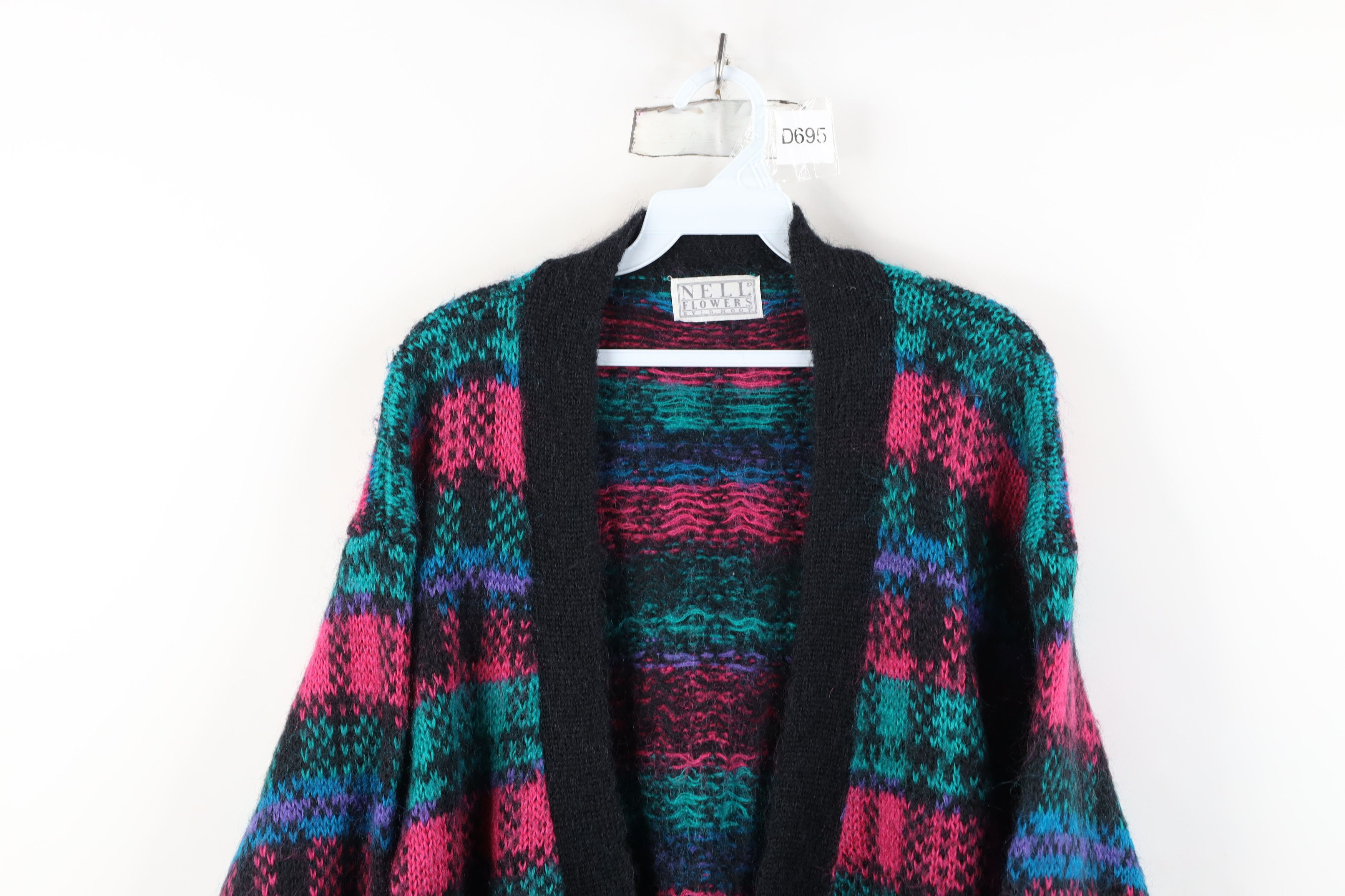 Vintage Vintage 90s Streetwear Mohair Wool Knit Cardigan Sweater Size L / US 10 / IT 46 - 2 Thumbnail