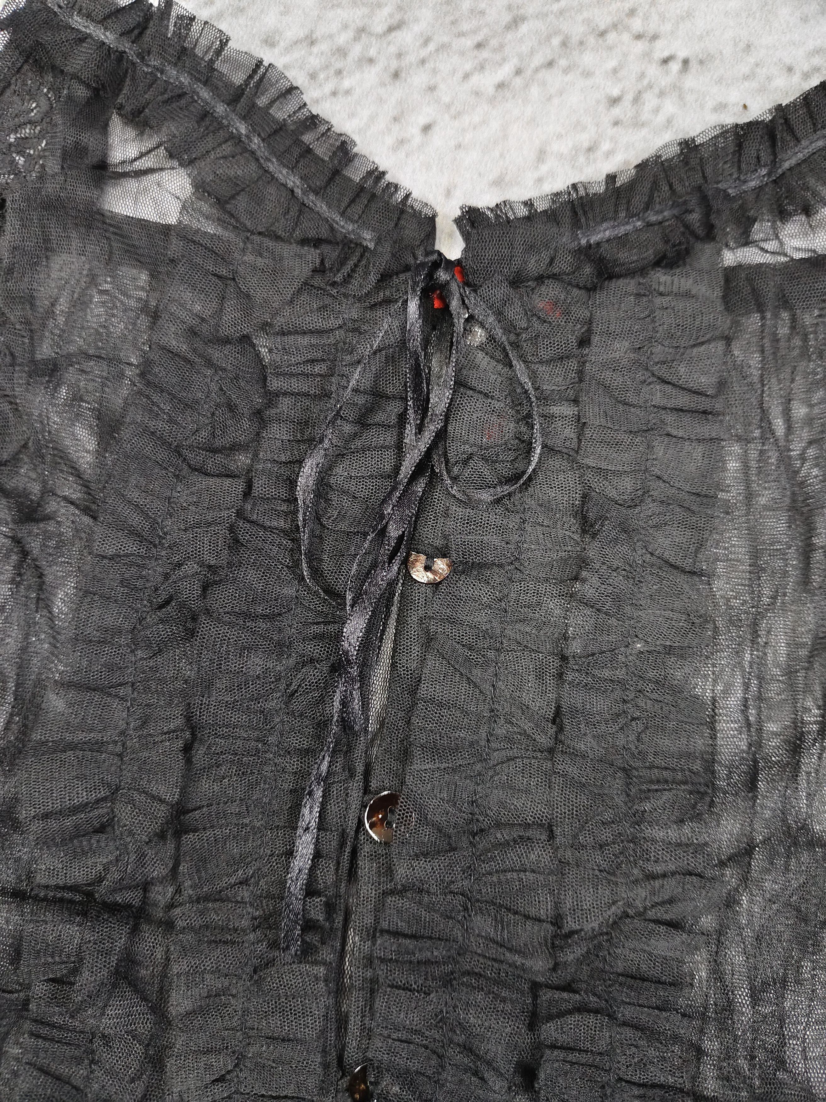 If Six Was Nine 2000s Douxce Deux🇯🇵 Gothic Fairy Grunge Y2K Layered Top Size M / US 6-8 / IT 42-44 - 7 Thumbnail