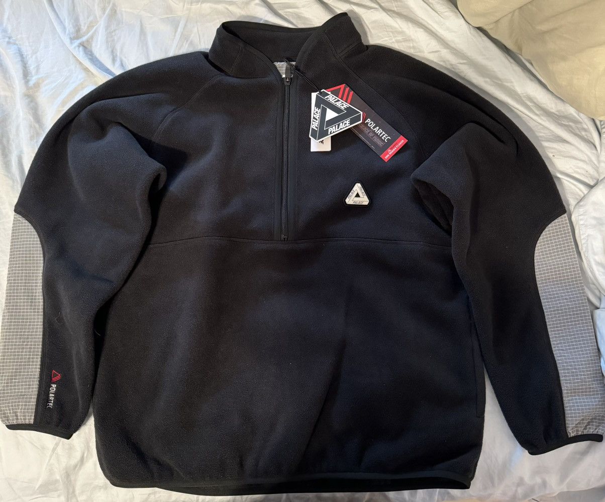 image of Palace Quarter Zip in Black, Men's (Size Small)