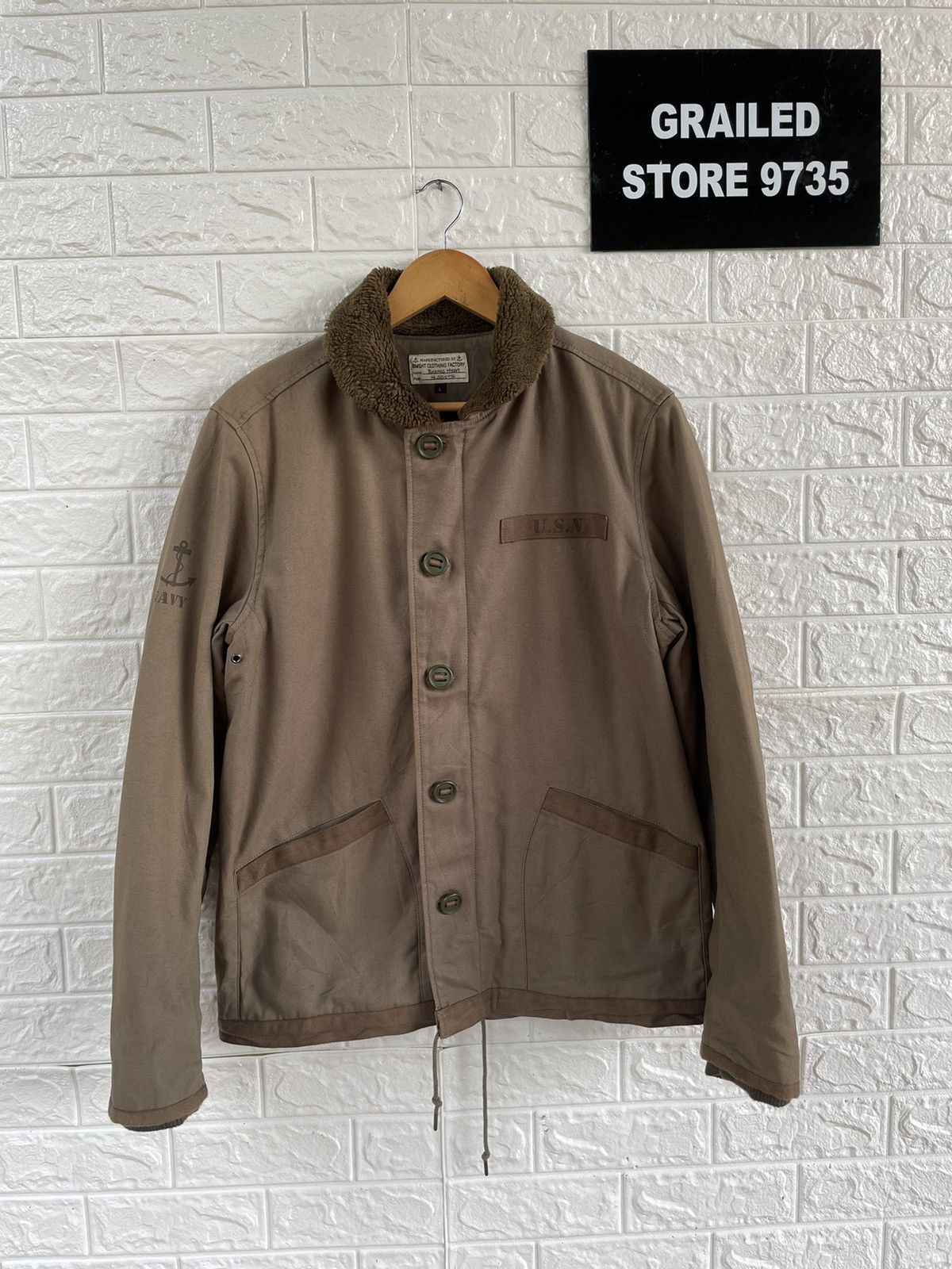 Japanese Brand Vintage Beams Heart Bomber Jacket Size US L / EU 52-54 / 3 - 1 Thumbnail