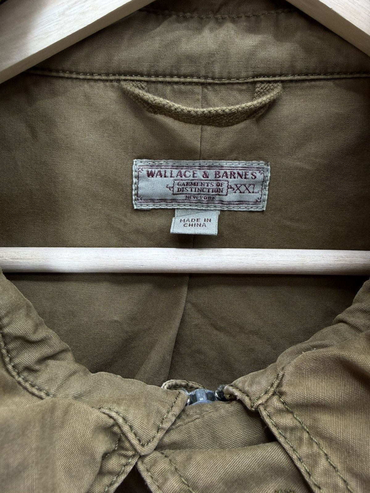 Wallace & Barnes Wallace & Barnes Olive Field Jacket Hooded Military Style Size US XXL / EU 58 / 5 - 3 Thumbnail