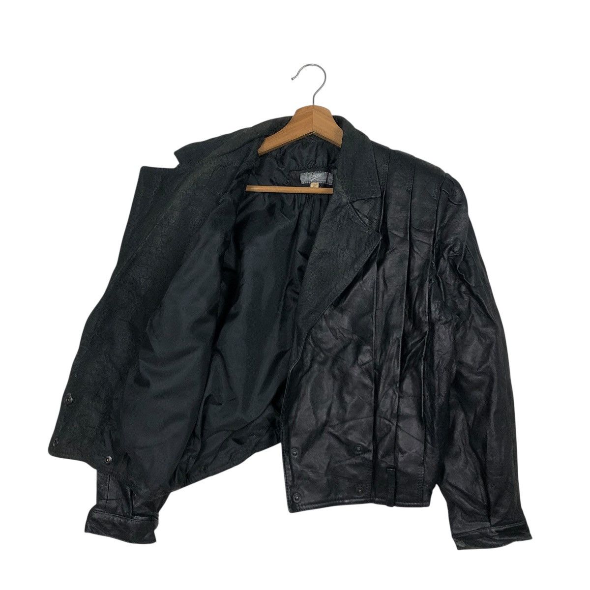 Vera Pelle 🔥VINTAGE CROPPED BIKER LEATHER JACKET AMICA VERA PELLE Size US M / EU 48-50 / 2 - 13 Thumbnail