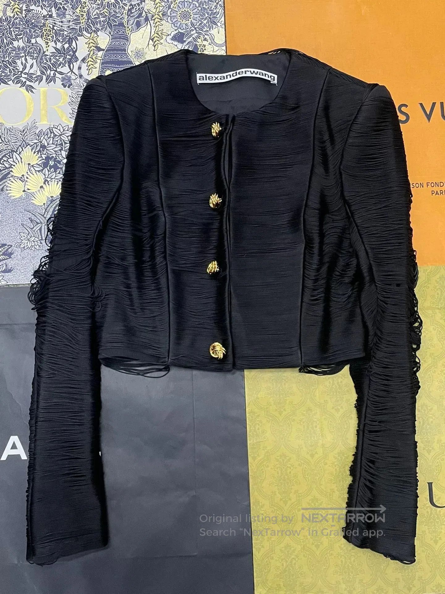 Alexander Wang Alexander Wang Black Tassel Gold Button Blazer. Size M / US 6-8 / IT 42-44 - 1 Thumbnail