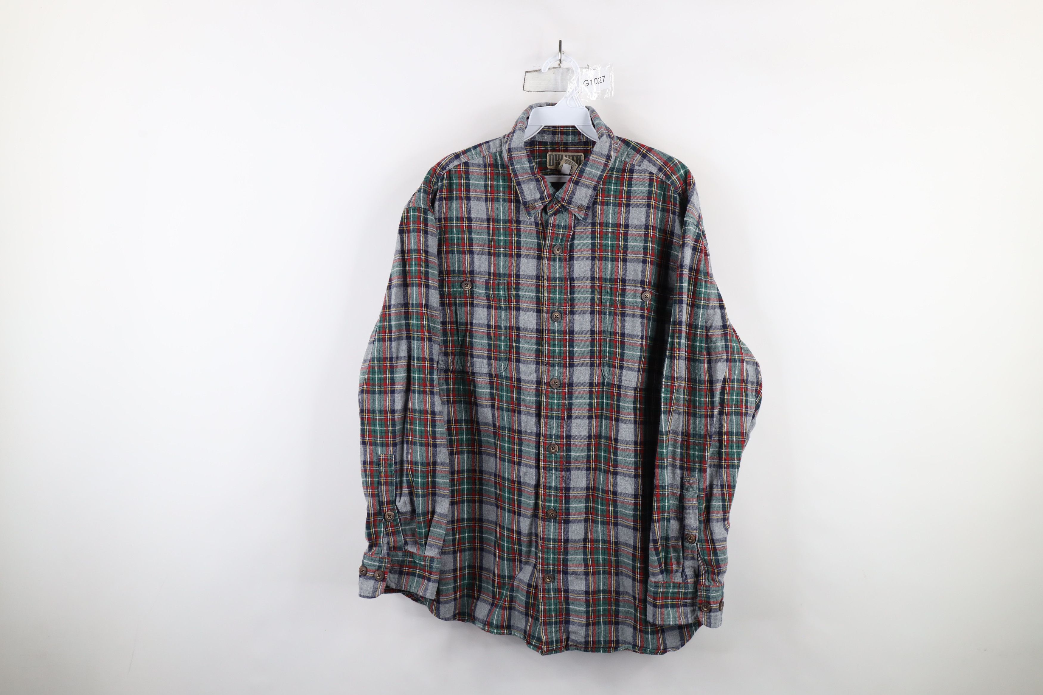 Duluth Trading Company × Vintage Duluth Trading Co Flannel Button Down Shirt Rainbow Plaid Size US XL / EU 56 / 4 - 1 Thumbnail