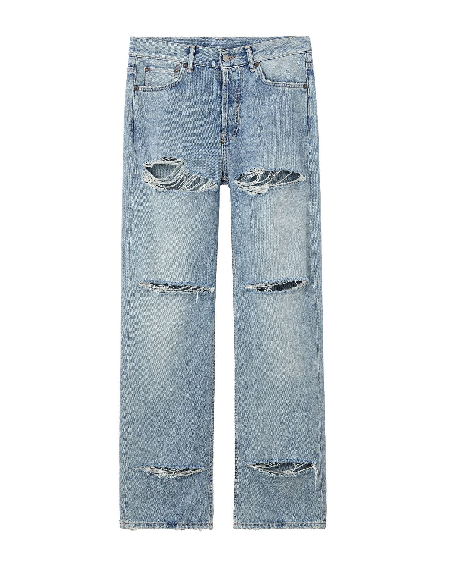 Acne Studios Acne Studios Ripped Straight Jeans Size 24" / US 00 / IT 34 - 1 Thumbnail