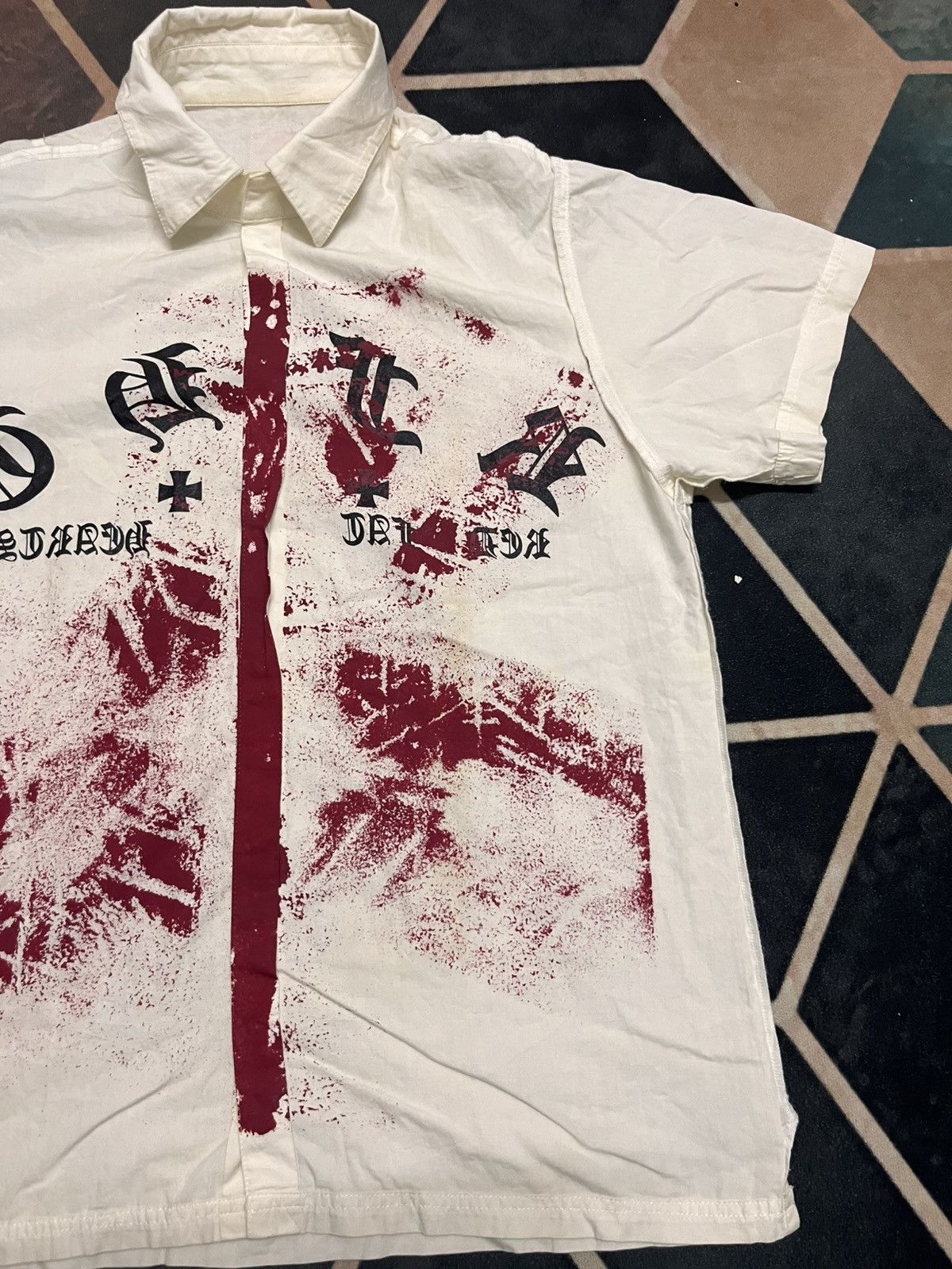 Seditionaries 💥Vtg Y2K Punk No Future Red Fat Hearts Anti Cross Anarchy Size US M / EU 48-50 / 2 - 4 Thumbnail