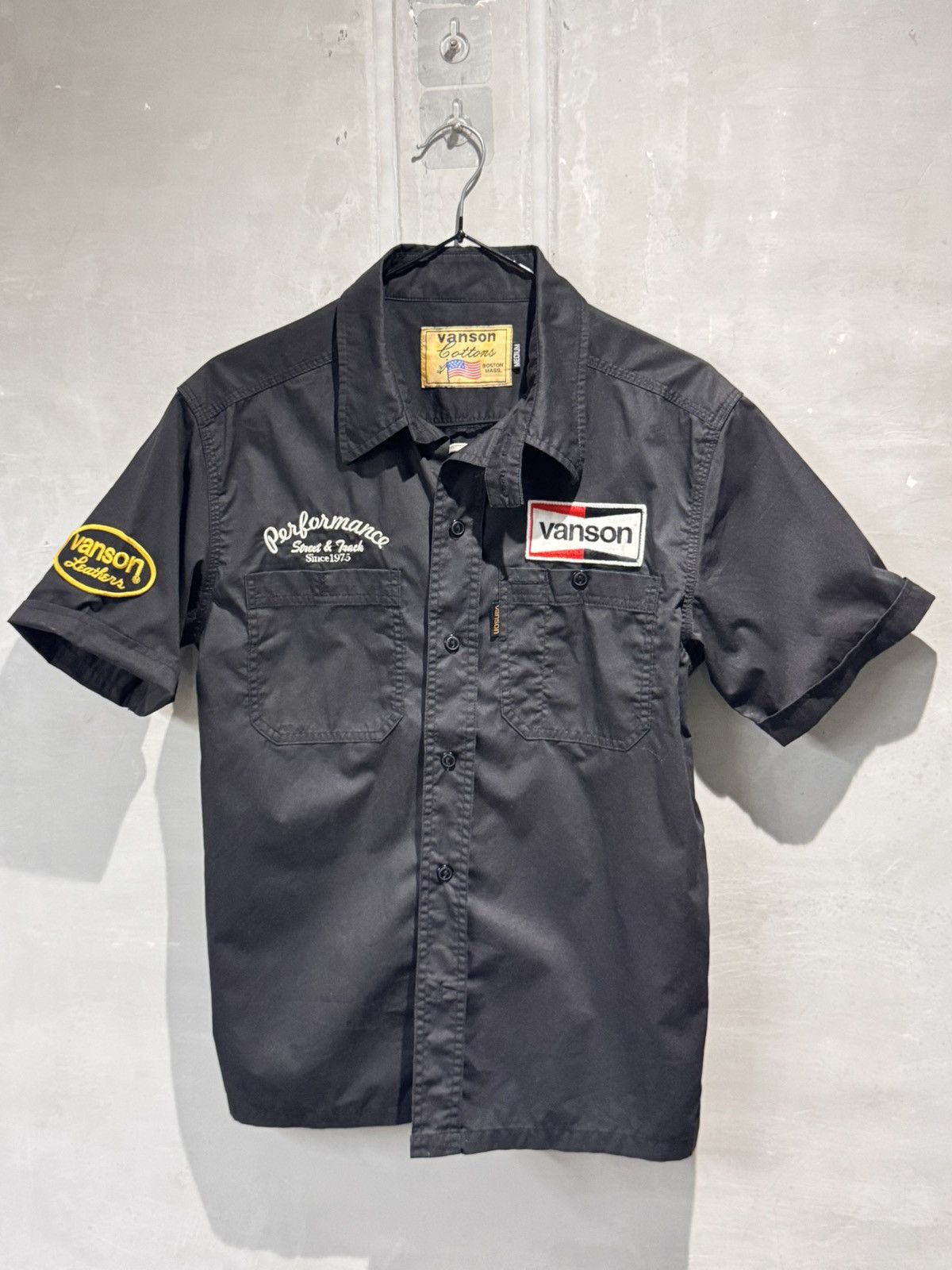 Vanson Leathers Vanson Leathers Wings Button Up Short Sleeve Shirt Size US M / EU 48-50 / 2 - 8 Thumbnail