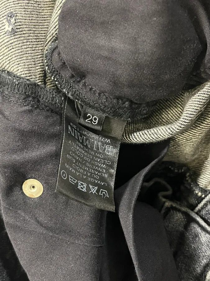 Balmain 2000s Balmain Black Faded Slim Denim Jeans Size US 31 - 10 Thumbnail