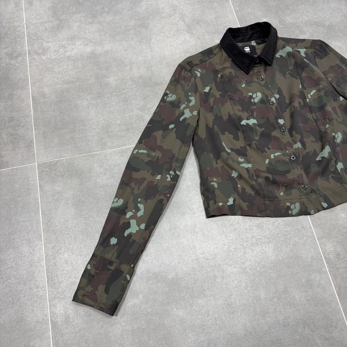 G-Star G-Star RAW Vodan CRP Women Camo Long Sleeve Button Shirt Size S / US 4 / IT 40 - 3 Thumbnail