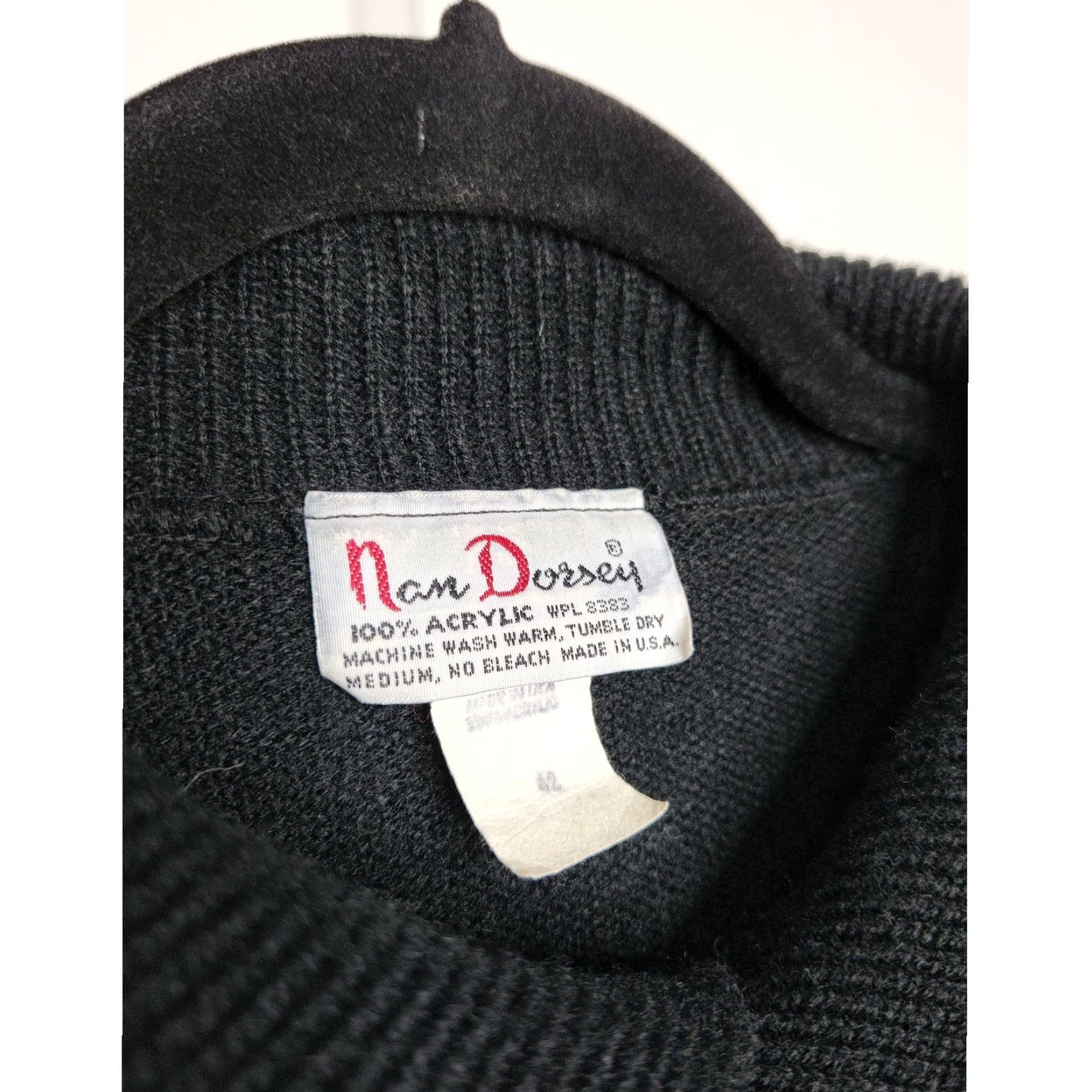 Vintage VINTAGE Nan Dorsey Sweater Polo Shirt Black White Polka Dot Pullover M Unisex Adults 80s VTG Size M / US 6-8 / IT 42-44 - 4 Thumbnail
