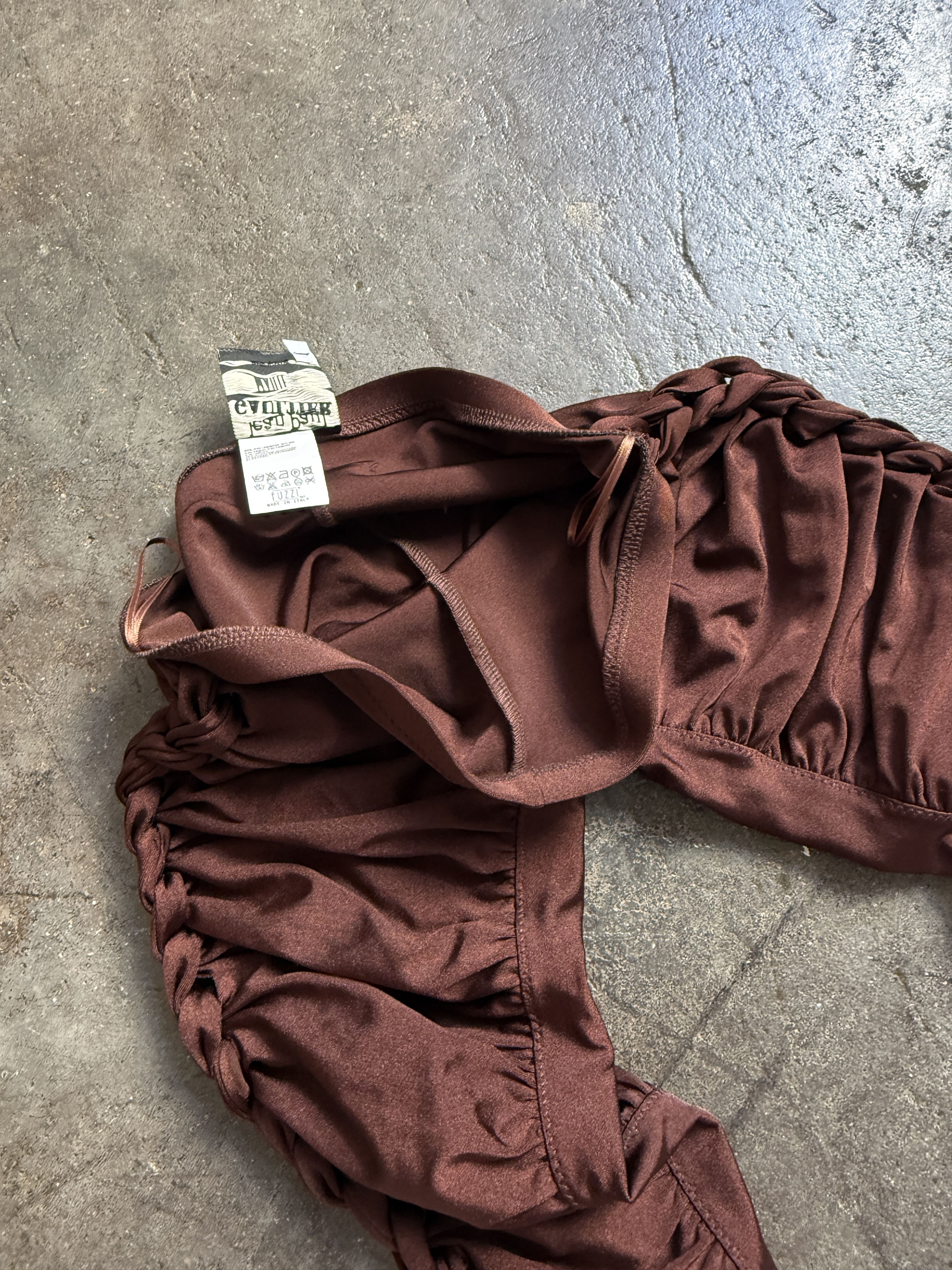 Jean Paul Gaultier Early 2000's Brand New Twisted Capri Tights Size 26" / US 2 / IT 38 - 7 Thumbnail