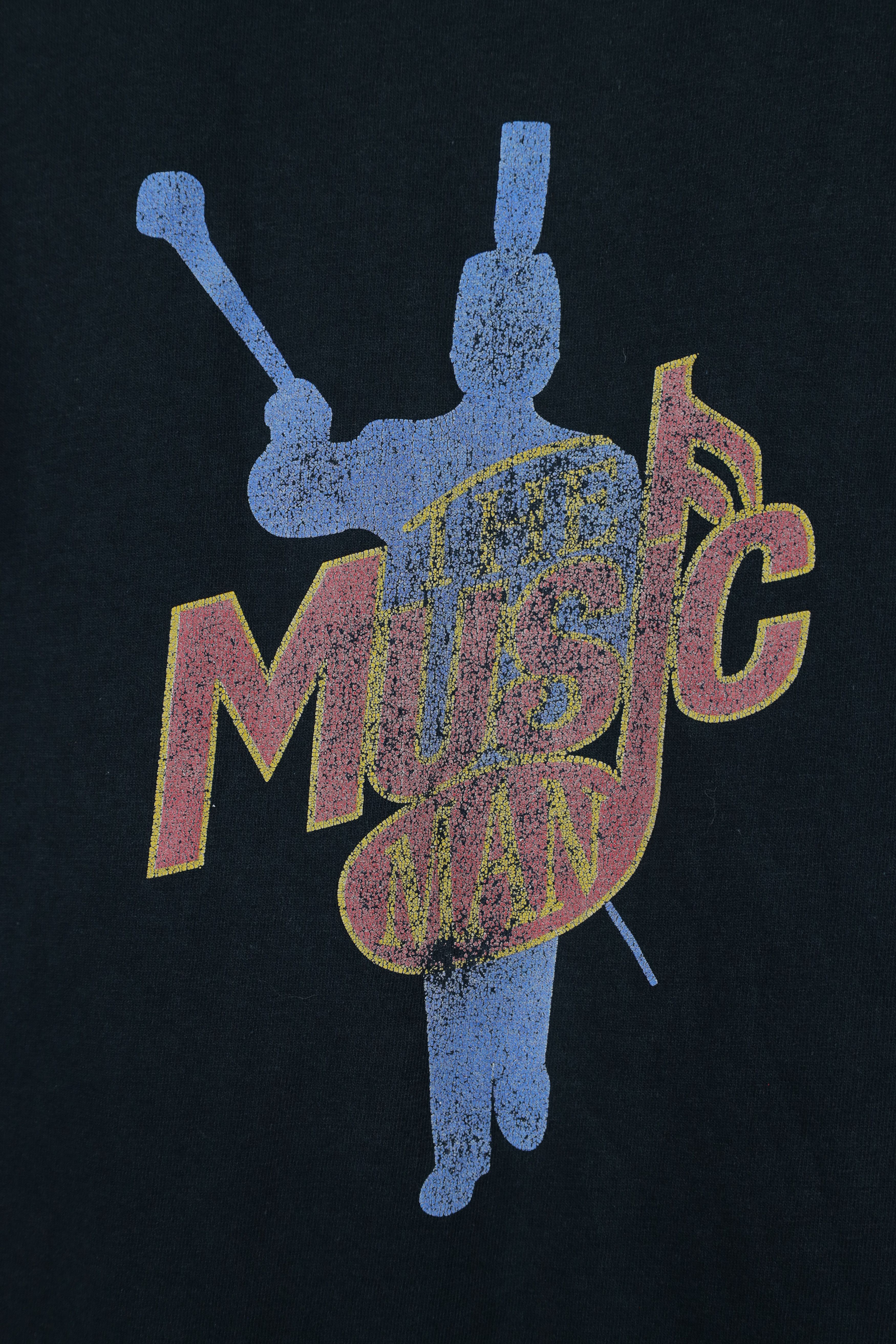 Vintage Vintage 90s Streetwear The Music Man Musical T-Shirt Black Size US S / EU 44-46 / 1 - 4 Thumbnail