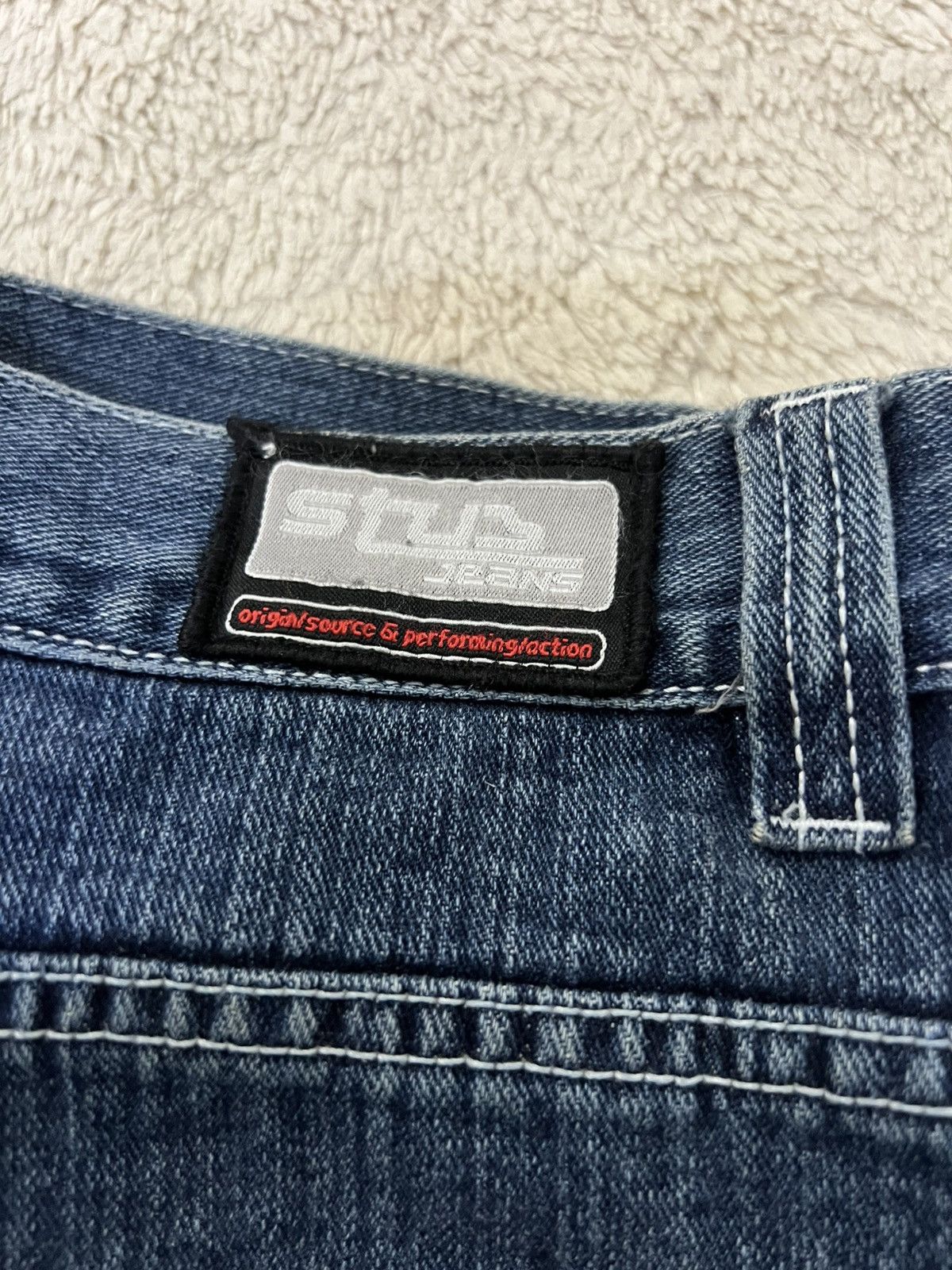 Japanese Brand Vtg STUB Jeans 36x32 Mens Baggy Y2K 90s Hip Hop Size US 36 / EU 52 - 9 Thumbnail