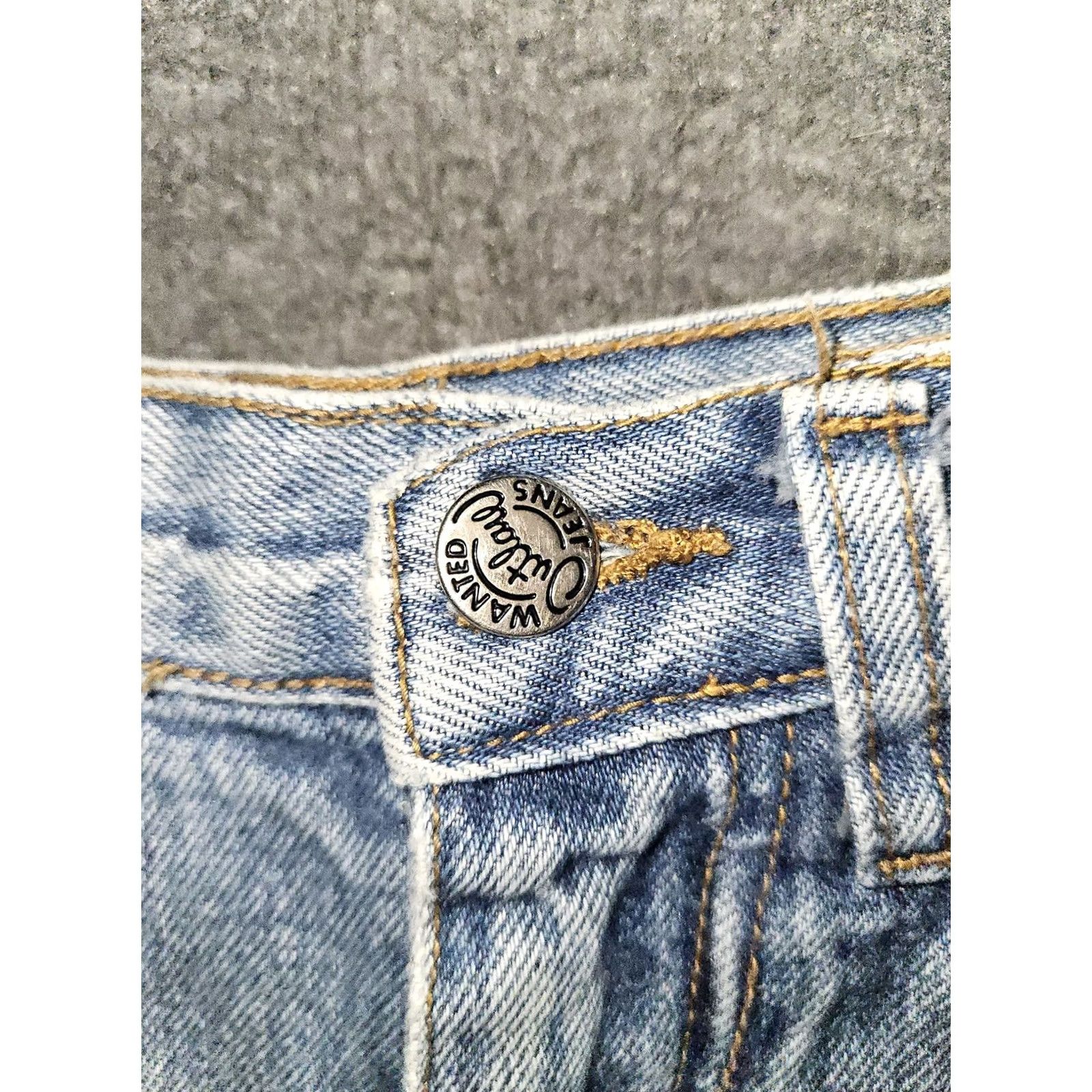 Vintage VINTAGE Outlaw Denim Shorts Womens 7 Blue High Waist Bermuda 90s Made USA Blue Jeans Shorts Womens Retro 90s Size 28" / US 6 / IT 42 - 7 Thumbnail