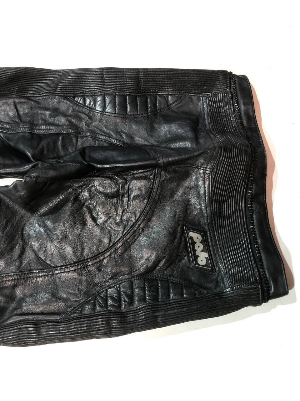 Leather × Vintage Polo Racing Moto Biker Leather Pants Vintage Size US 29 - 9 Thumbnail