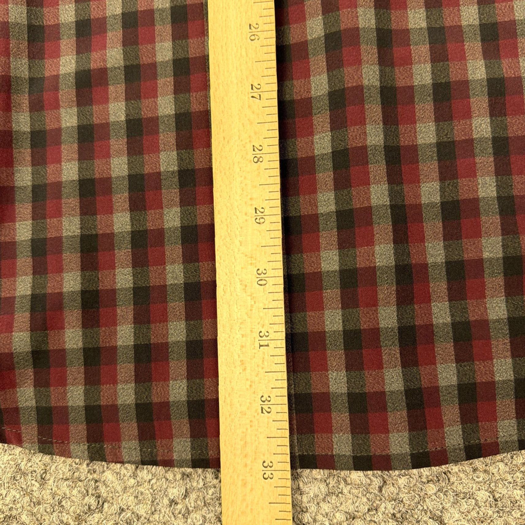 Mizzen+Main Mizzen+Main Leeward Shirt Mens 2XL Dress Slim Plaid Red Gray Size 48R - 6 Thumbnail