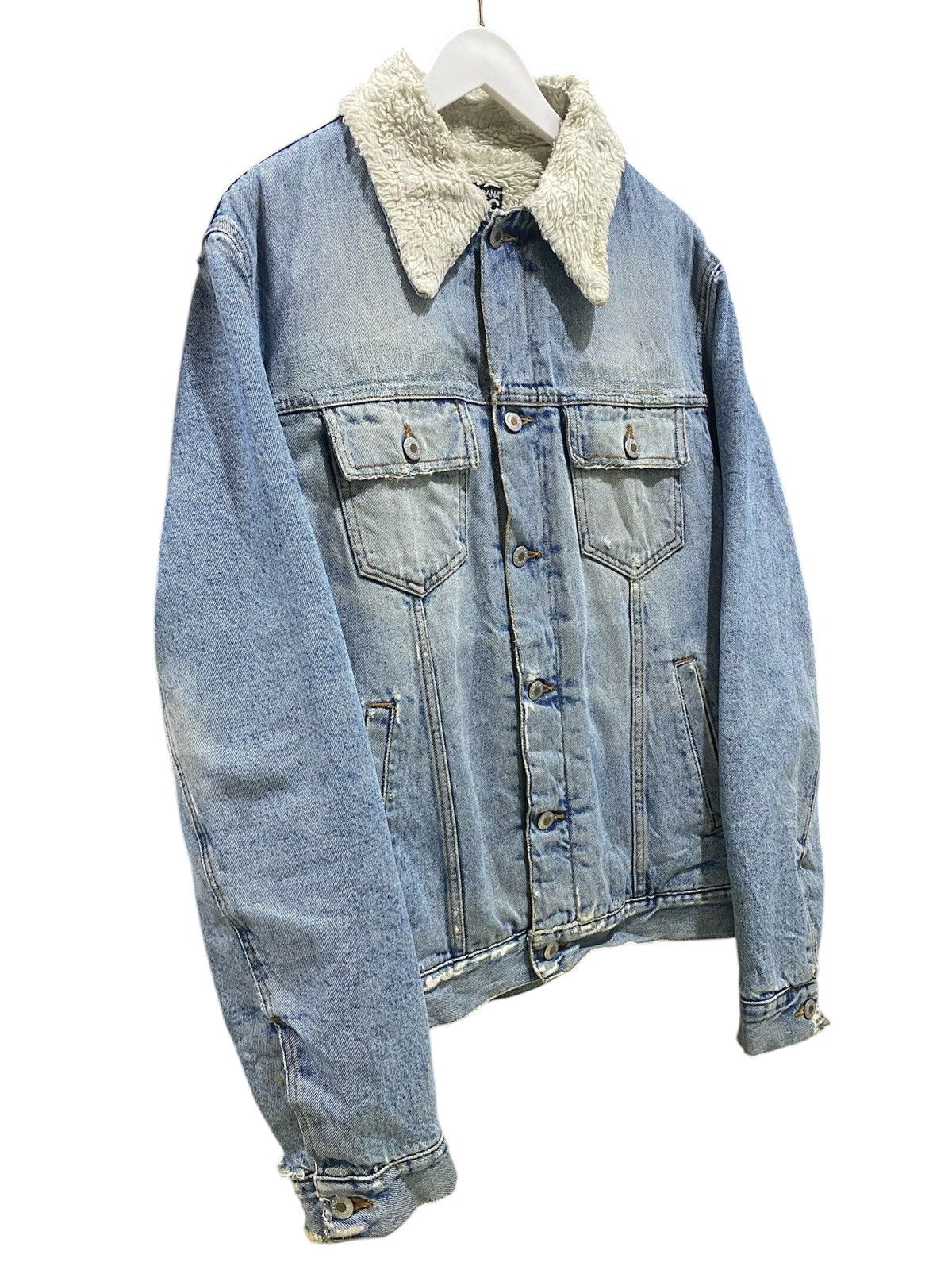 Dolce & Gabbana Vtg Dolce & Gabbana Denim Lining Sherpa Jacket Distressed Size US M / EU 48-50 / 2 - 5 Thumbnail