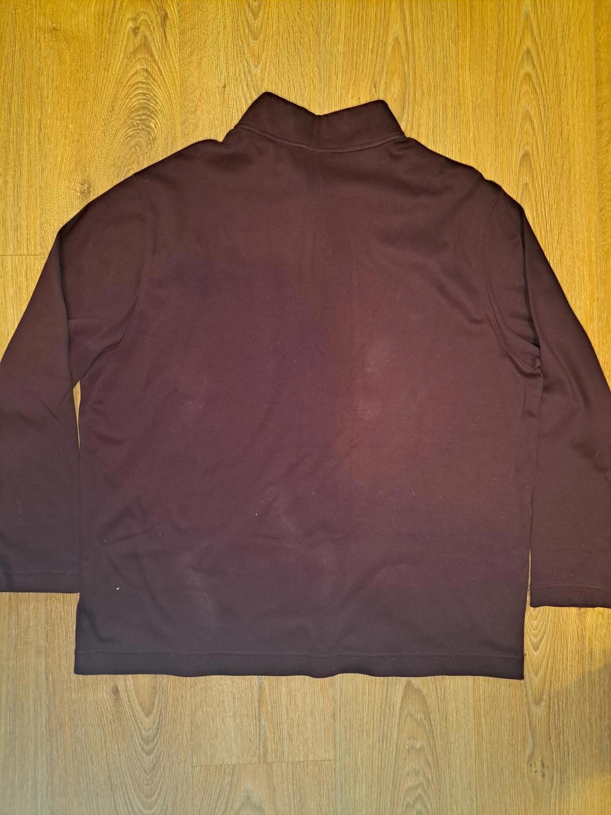 Hart Schaffner Marx Hart Schaffner Marx Quarter Zip Sweater XL Maroon Cotton Size US XL / EU 56 / 4 - 5 Thumbnail