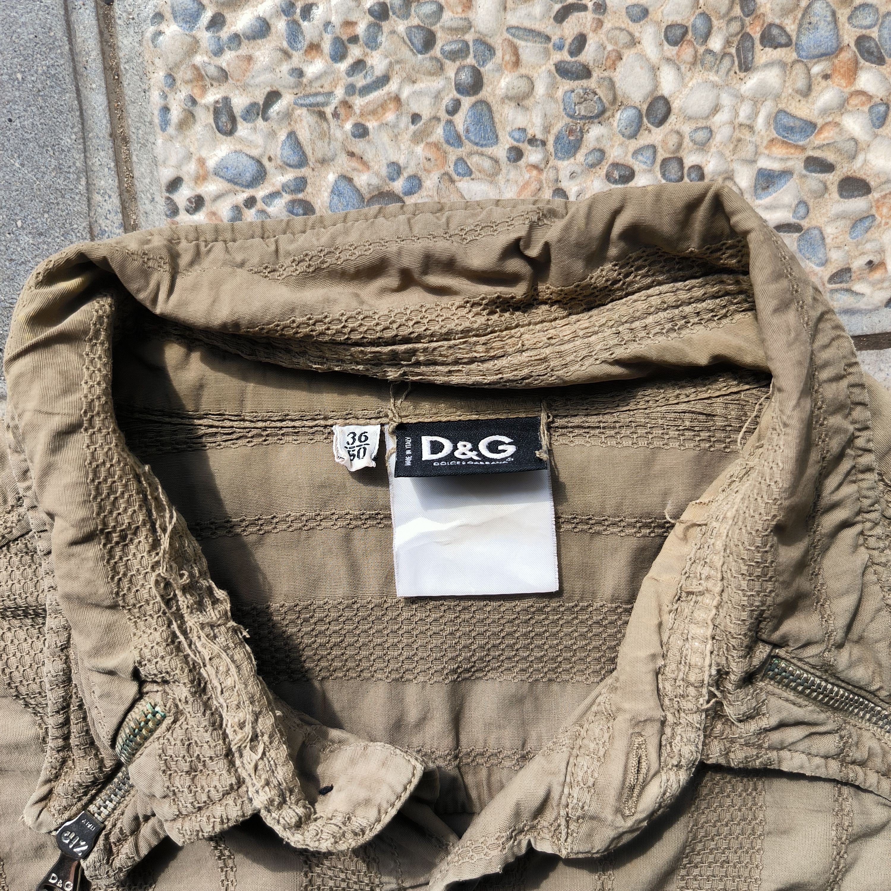 Dolce & Gabbana Vintage 2000s Dolce Gabbana Zip Collar Shirts Size US L / EU 52-54 / 3 - 7 Thumbnail