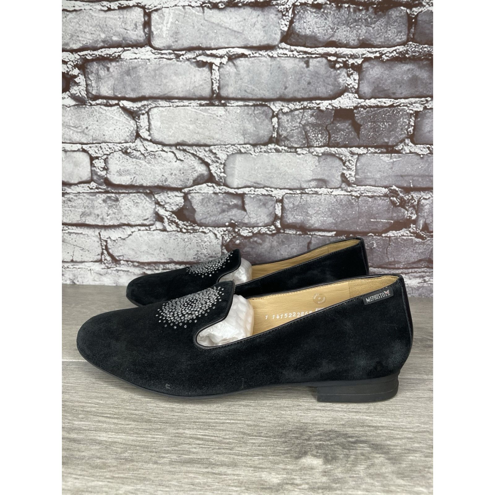 Mephisto Mephisto Air-Relax Black Suede Leather Rhinestone Heel Loafe Size US 10 / IT 40 - 20 Thumbnail