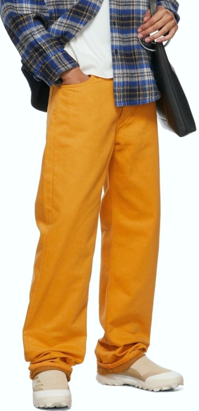 Calvin Klein × Heron Preston Rusty yellow jeans Size US 30 / EU 46 - 19 Thumbnail
