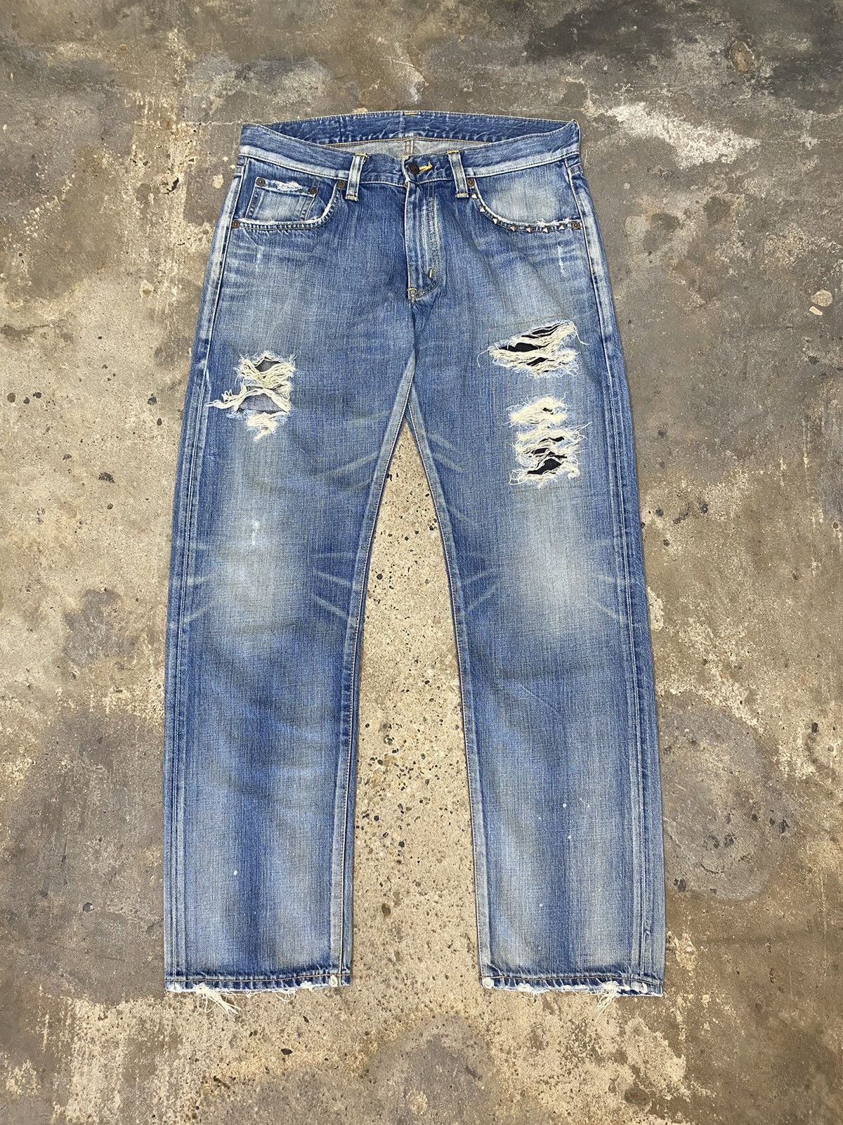Edwin × Japanese Brand × Vintage Edwin blue jeans wash japanese brand Size US 33 - 1 Thumbnail