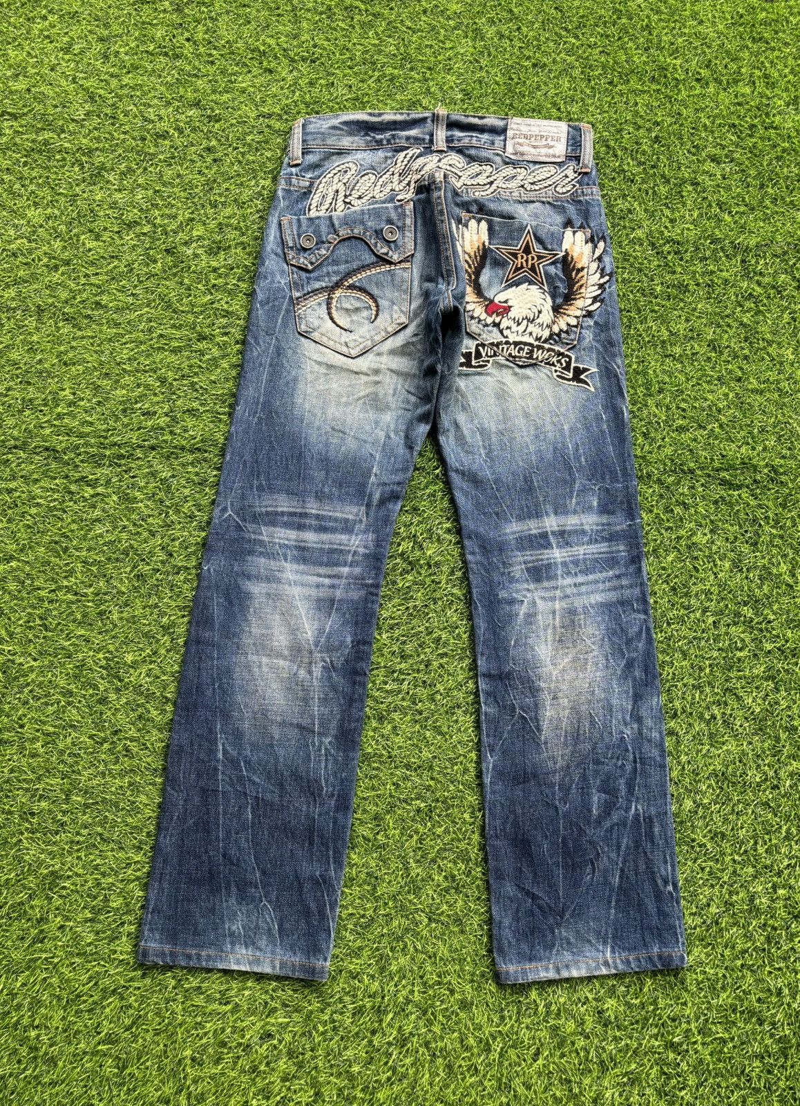 Tornado Mart Y2k Red Pepper Ifsixwasnine Punk Style Jeans Size US 31 - 1 Thumbnail