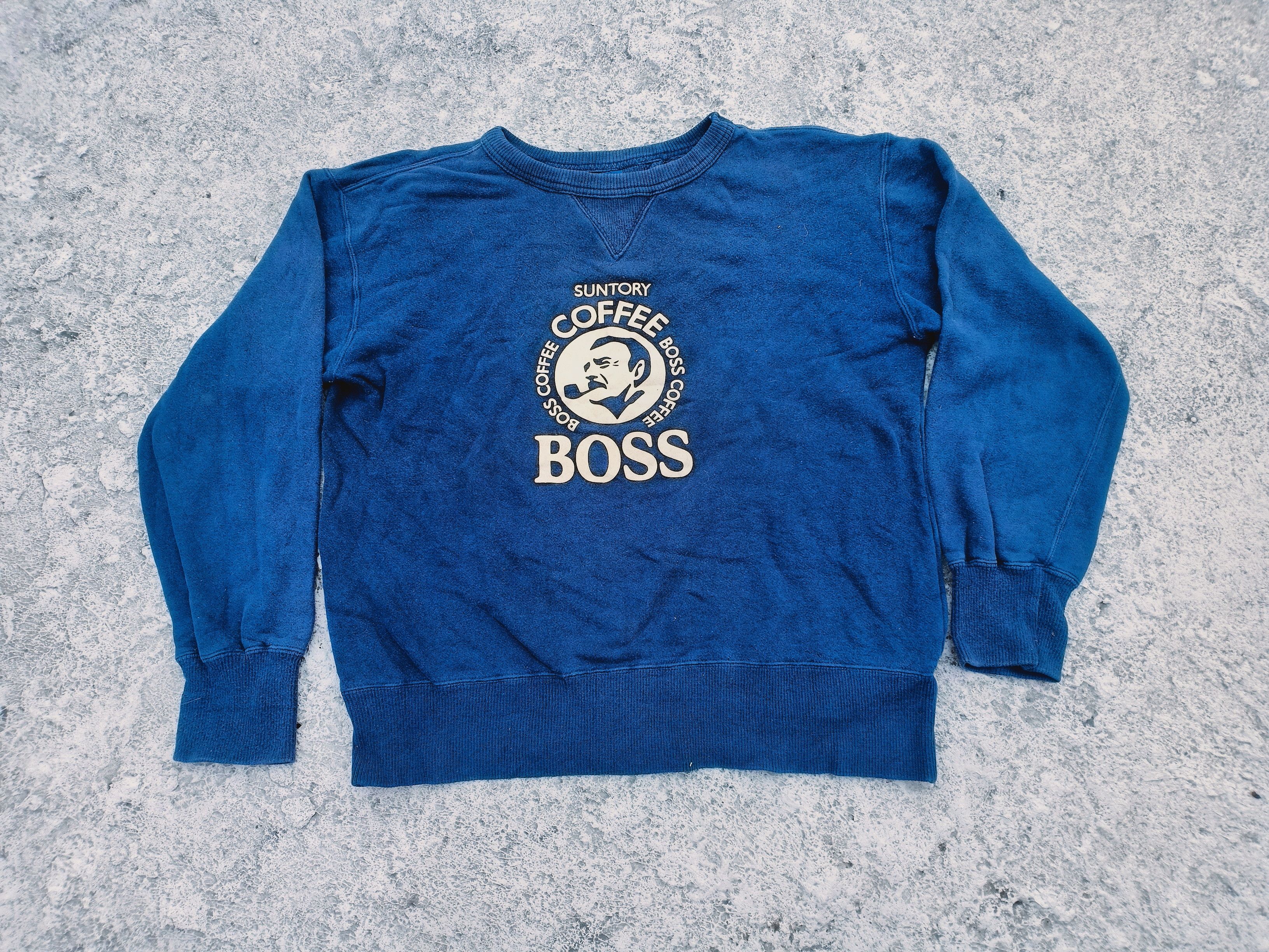Vintage SUNTORY Coffee BOSS sweatshirt Size US M / EU 48-50 / 2 - 1 Thumbnail
