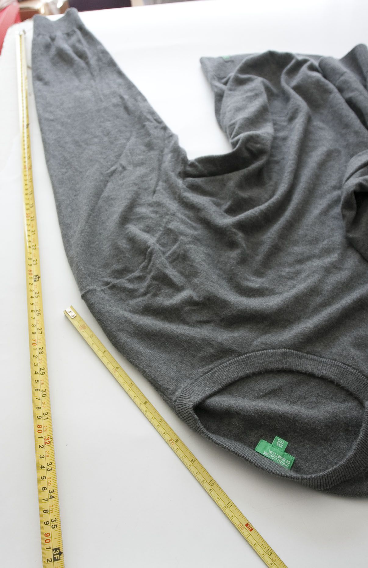 United Colors Of Benetton United Colors Of Benetton Sweater Size XXL Gray Size US XXL / EU 58 / 5 - 3 Thumbnail
