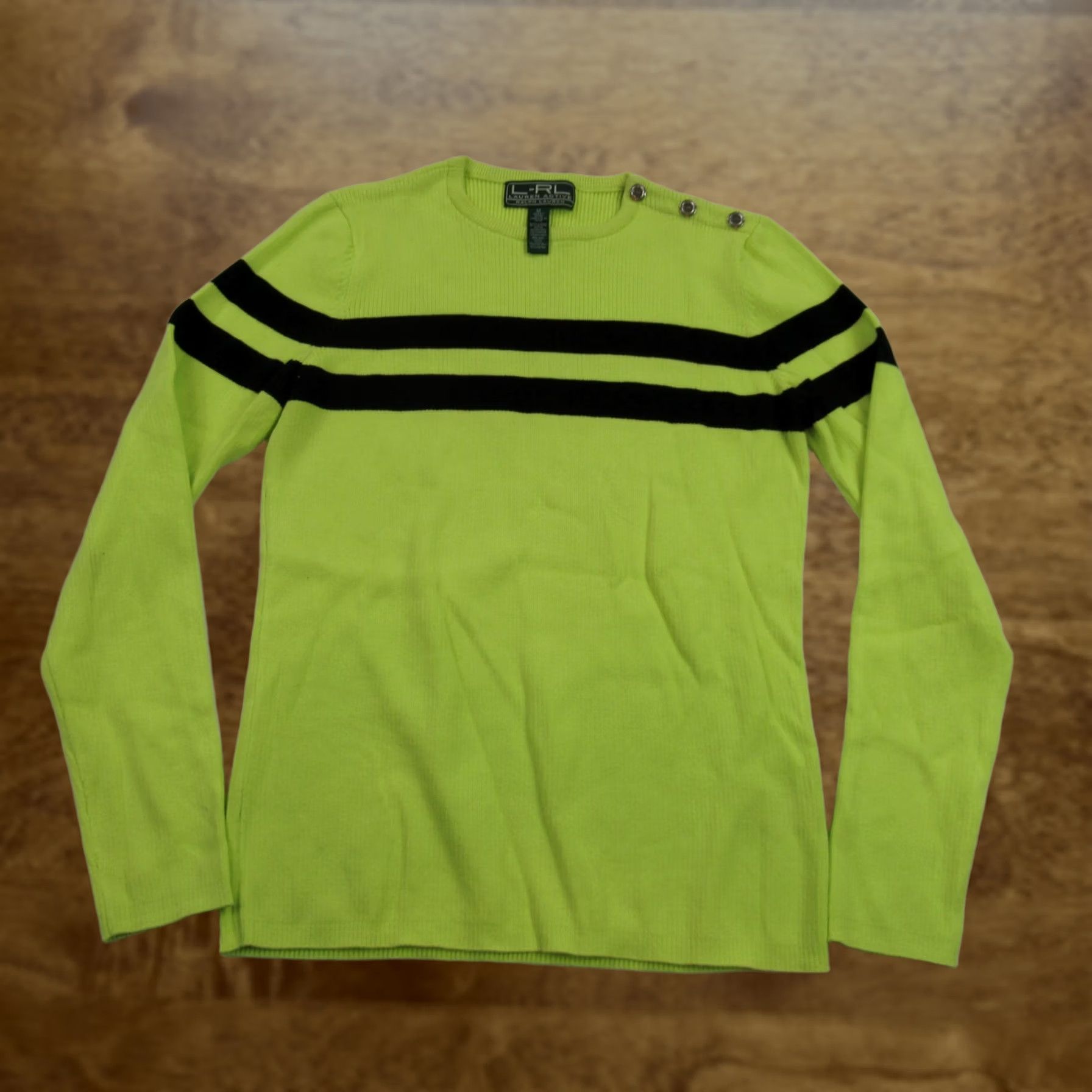 Ralph Lauren New title: Ralph Lauren Mens Sweater Womens Medium Long Sleeve 1/4 Button Outdoor LRL Size L / US 10 / IT 46 - 1 Thumbnail