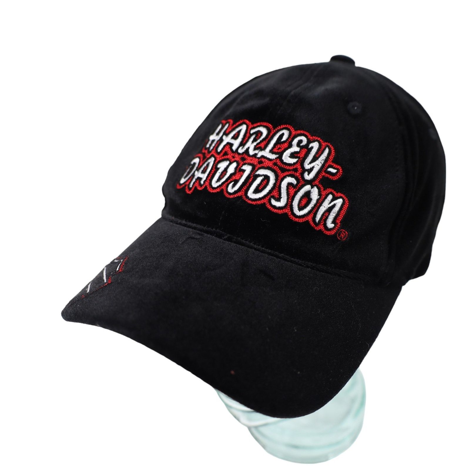 Harley-Davidson black rhinestone studded baseball cap Harley-Davidson Baseball Caps 100% Cotton Hats for Women for  main image 4