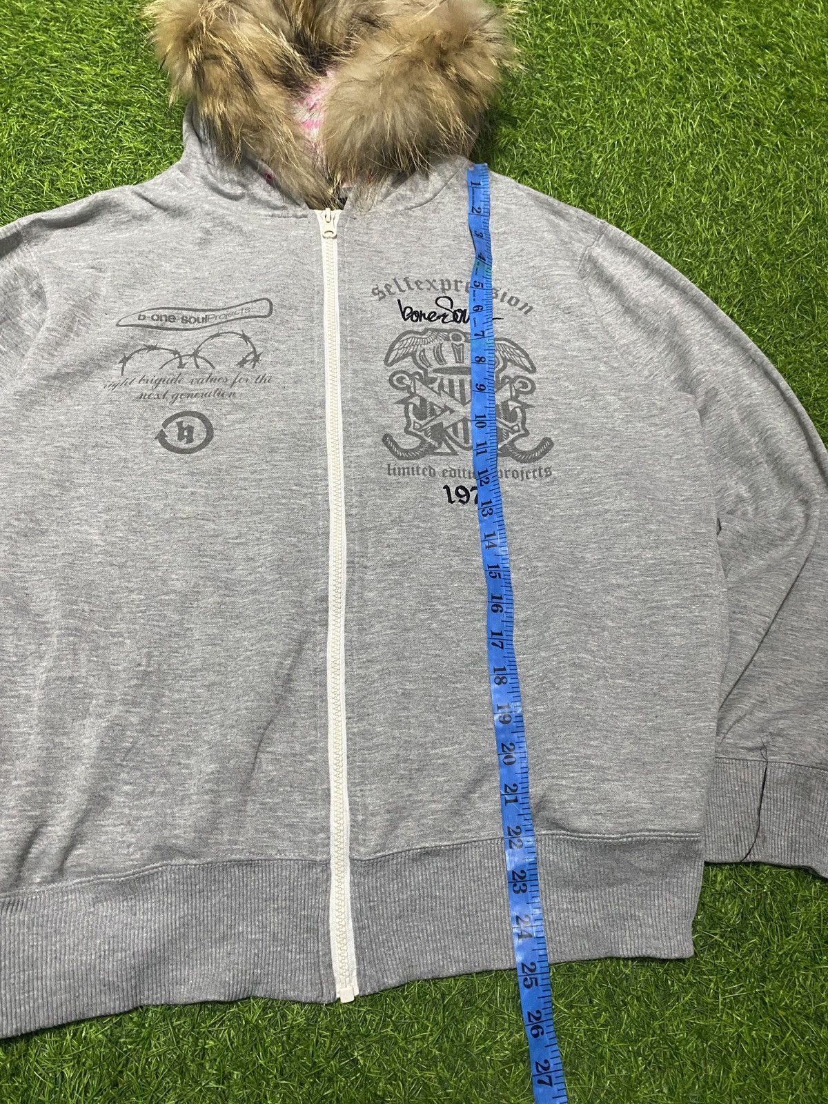 If Six Was Nine × Japanese Brand × Le Grande Bleu (L.G.B.) B-one soul hoodie faux fur ifwasnine lgb style Size US M / EU 48-50 / 2 - 6 Thumbnail