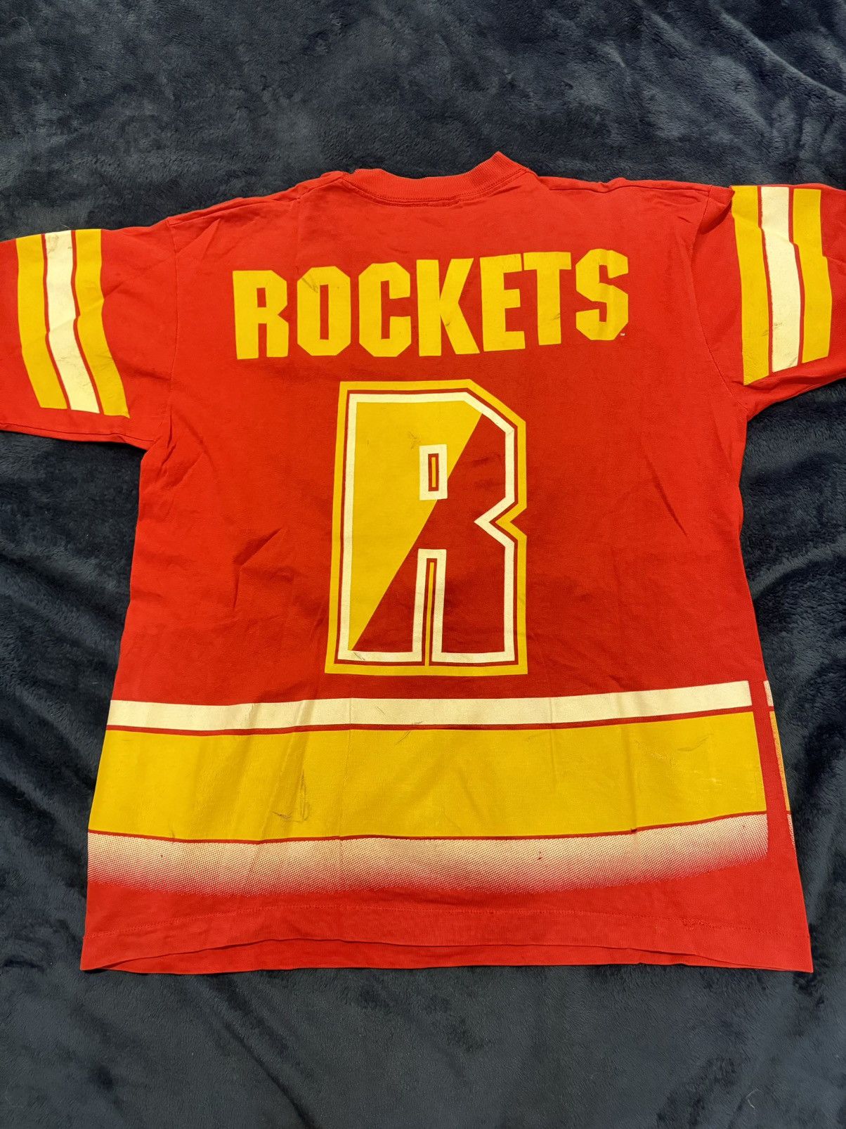 NBA × Salem Sportswear × Vintage Vintage 90s Houston Rockets Tee Size US L / EU 52-54 / 3 - 2 Thumbnail