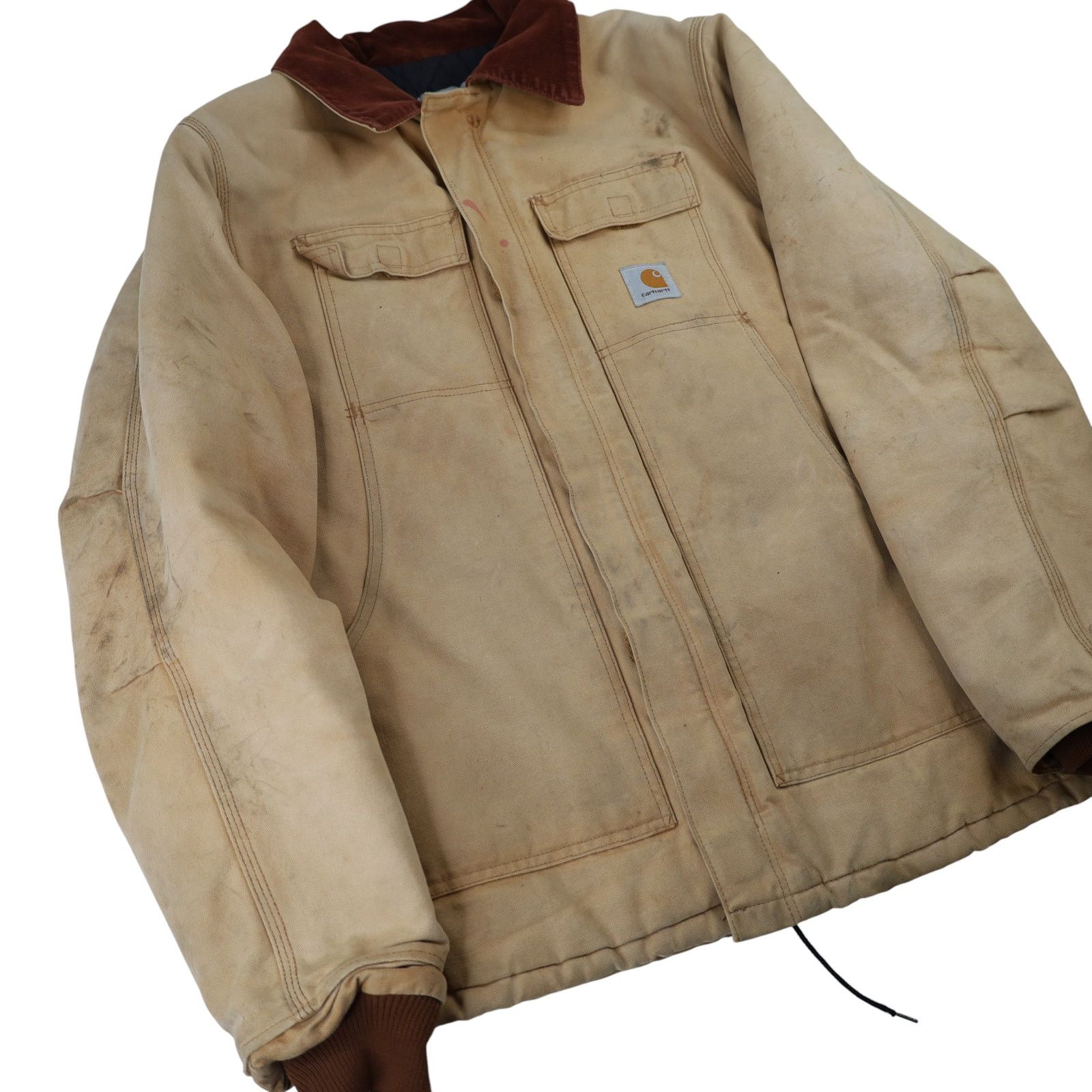 Carhartt Vintage Distressed Carhartt Chore Coat Size US XL / EU 56 / 4 - 3 Thumbnail
