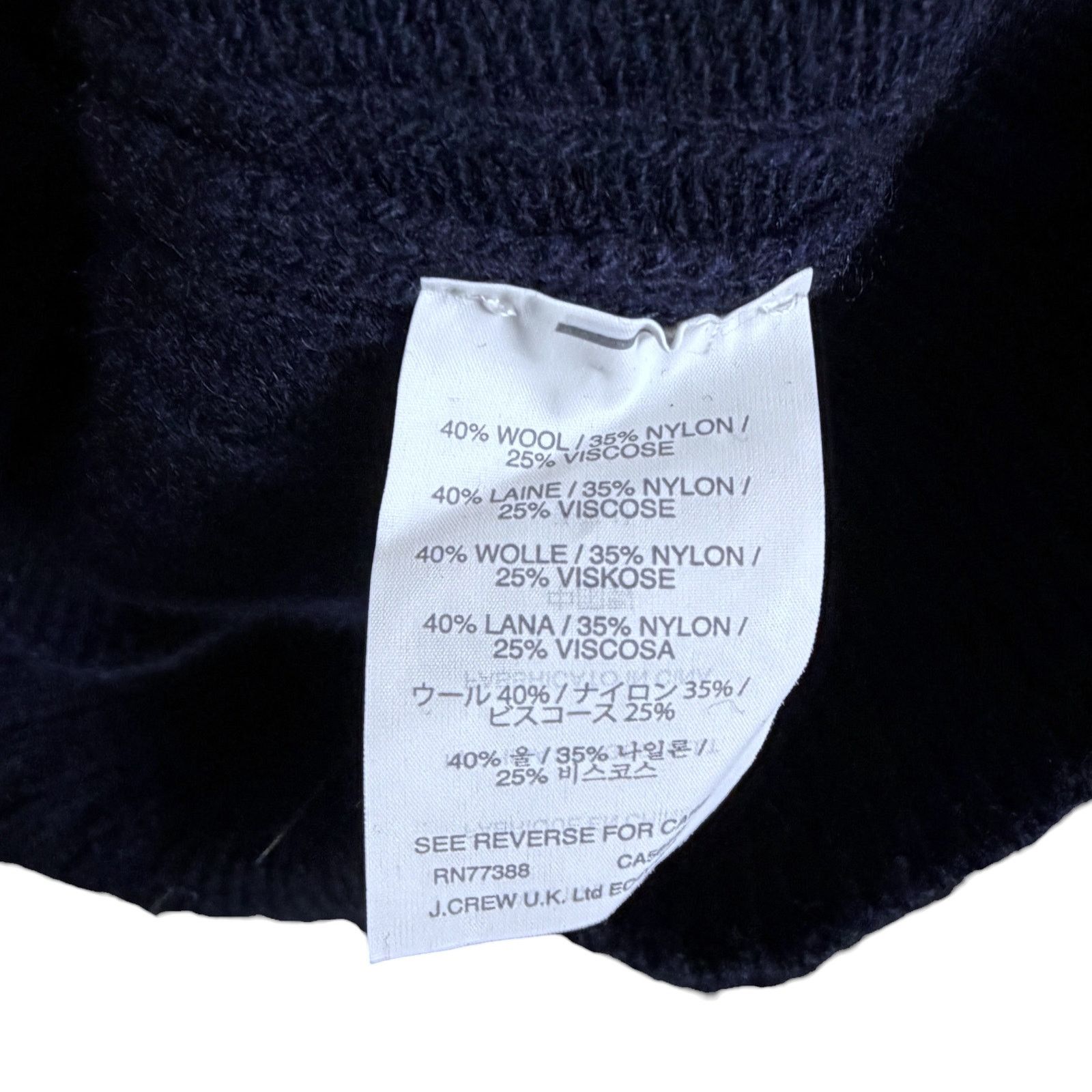 J.Crew J. Crew Women's Small V-Neck Wool Blend Cable Knit Sweater Size S / US 4 / IT 40 - 4 Thumbnail