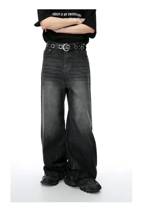 VIBE Baggy Black Denim Jeans Size US 32 / EU 48 - 7 Thumbnail