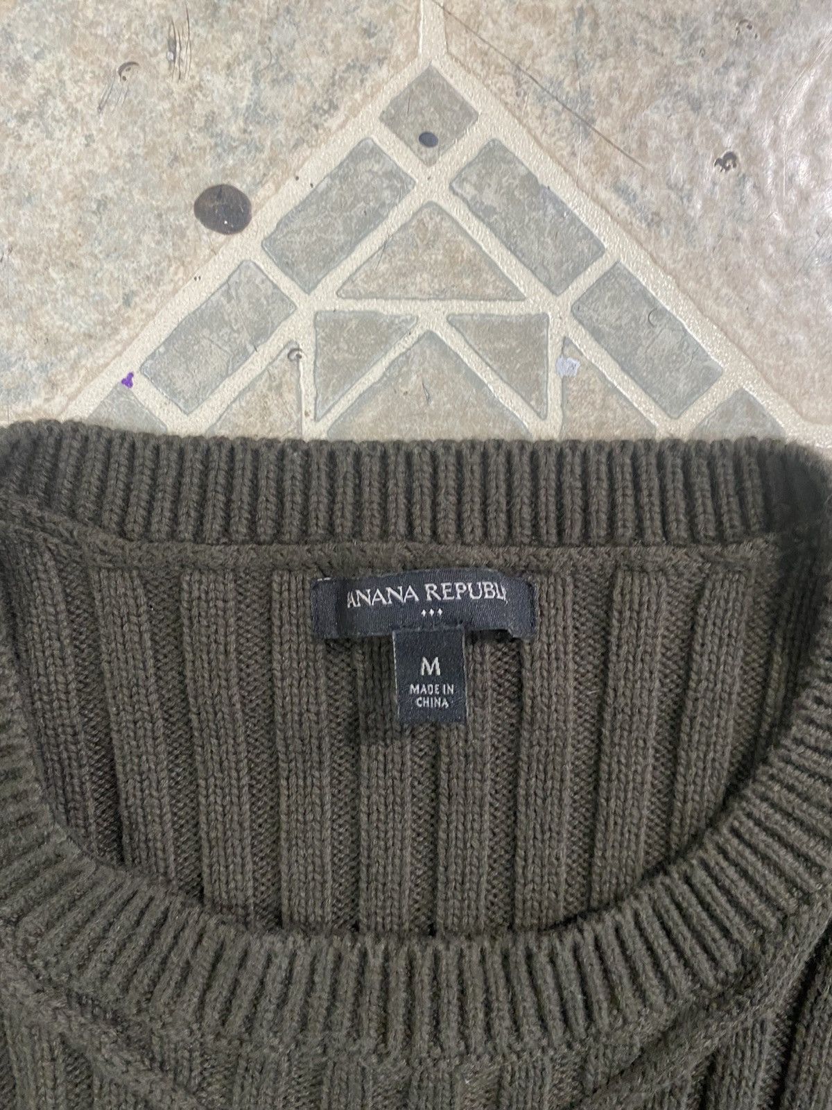 Other Vintage 90s cable Knitted sweater green winter thick Size US M / EU 48-50 / 2 - 3 Thumbnail