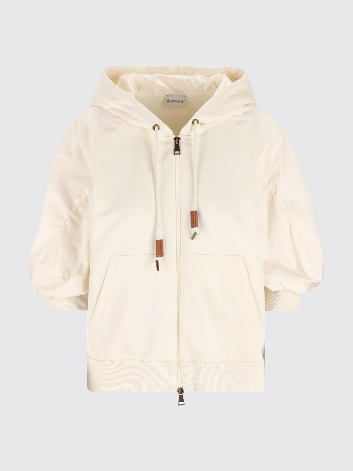 Moncler Moncler Sweatshirt Woman White Size XS / US 0-2 / IT 36-38 - 1 Preview