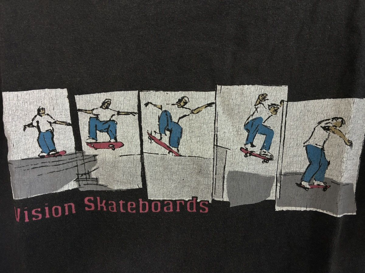 Vision Streetwear Vintage 90s Vision Streetwear skateboard t shirt Size US M / EU 48-50 / 2 - 5 Thumbnail