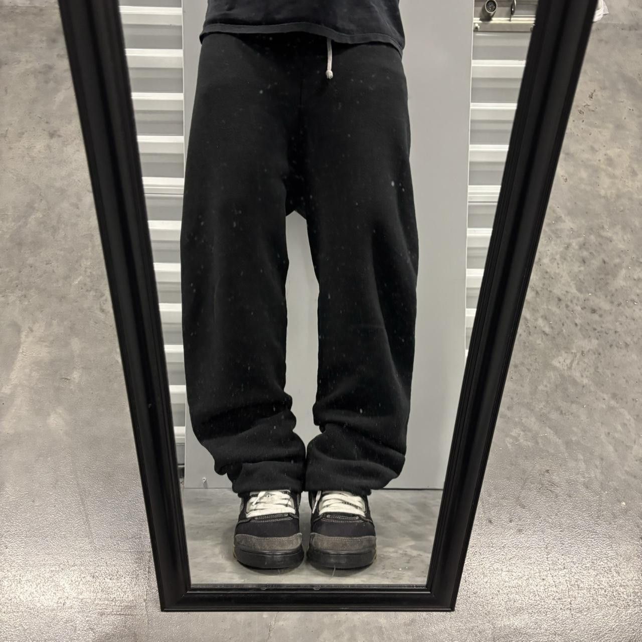 Russell Athletic × Vintage Crazy Vintage 90s Black Russell Made In USA Essential Sweatpants! Size US 30 / EU 46 - 1 Thumbnail