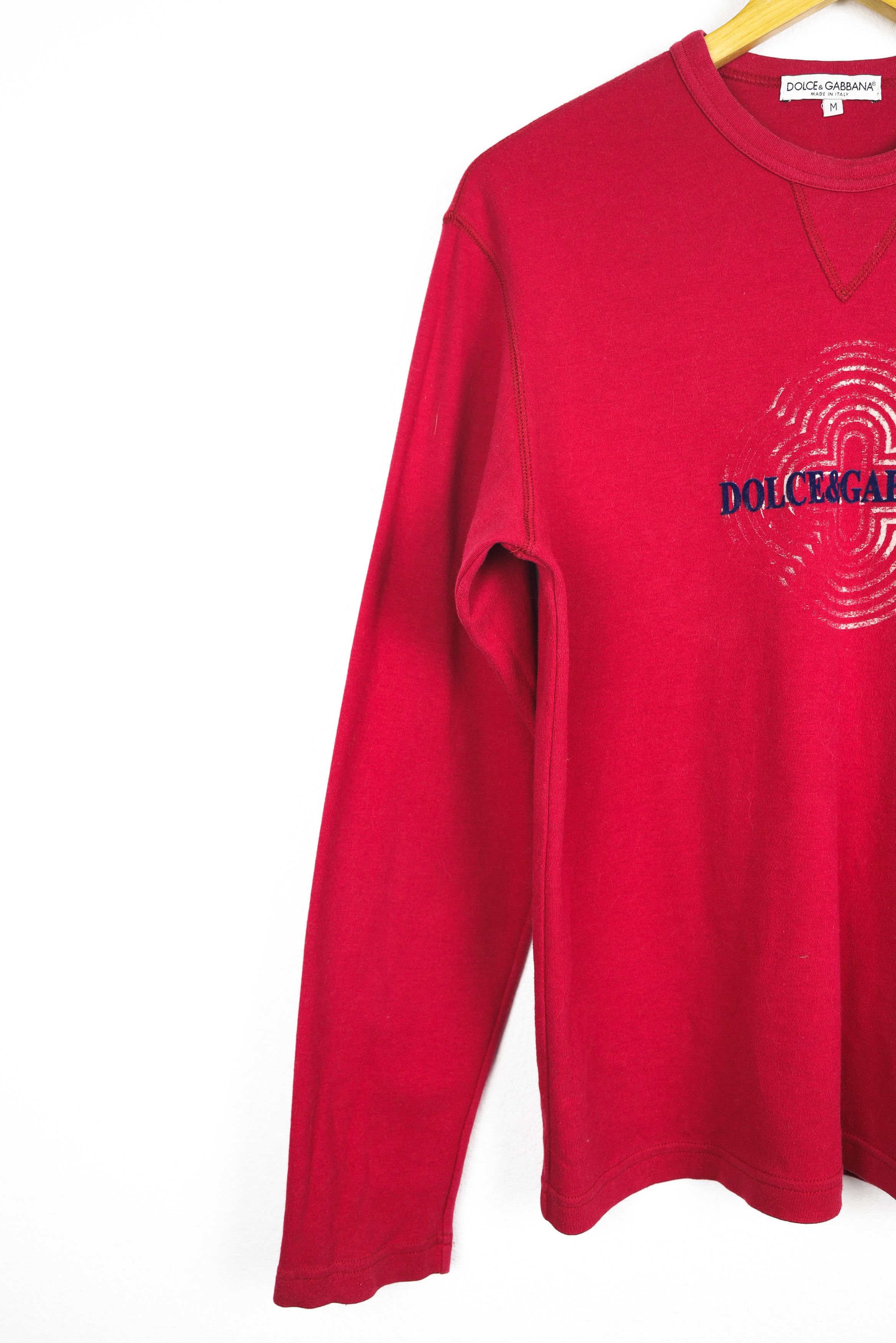 Dolce & Gabbana Vintage Dolce & Gabbana Big Logo Crew Long Sleeve T-shirt Size US M / EU 48-50 / 2 - 6 Thumbnail
