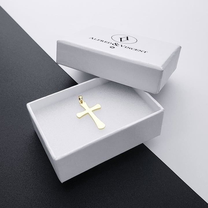Other Flared Medieval Cross Christian 14k Yellow Gold Pendant Size ONE SIZE - 2 Thumbnail