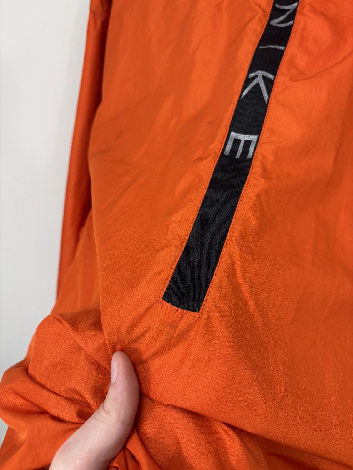 Nike Vintage 1990s Nike Y2K Orange Half Zip Windbreaker Jacket Size US M / EU 48-50 / 2 - 8 Thumbnail