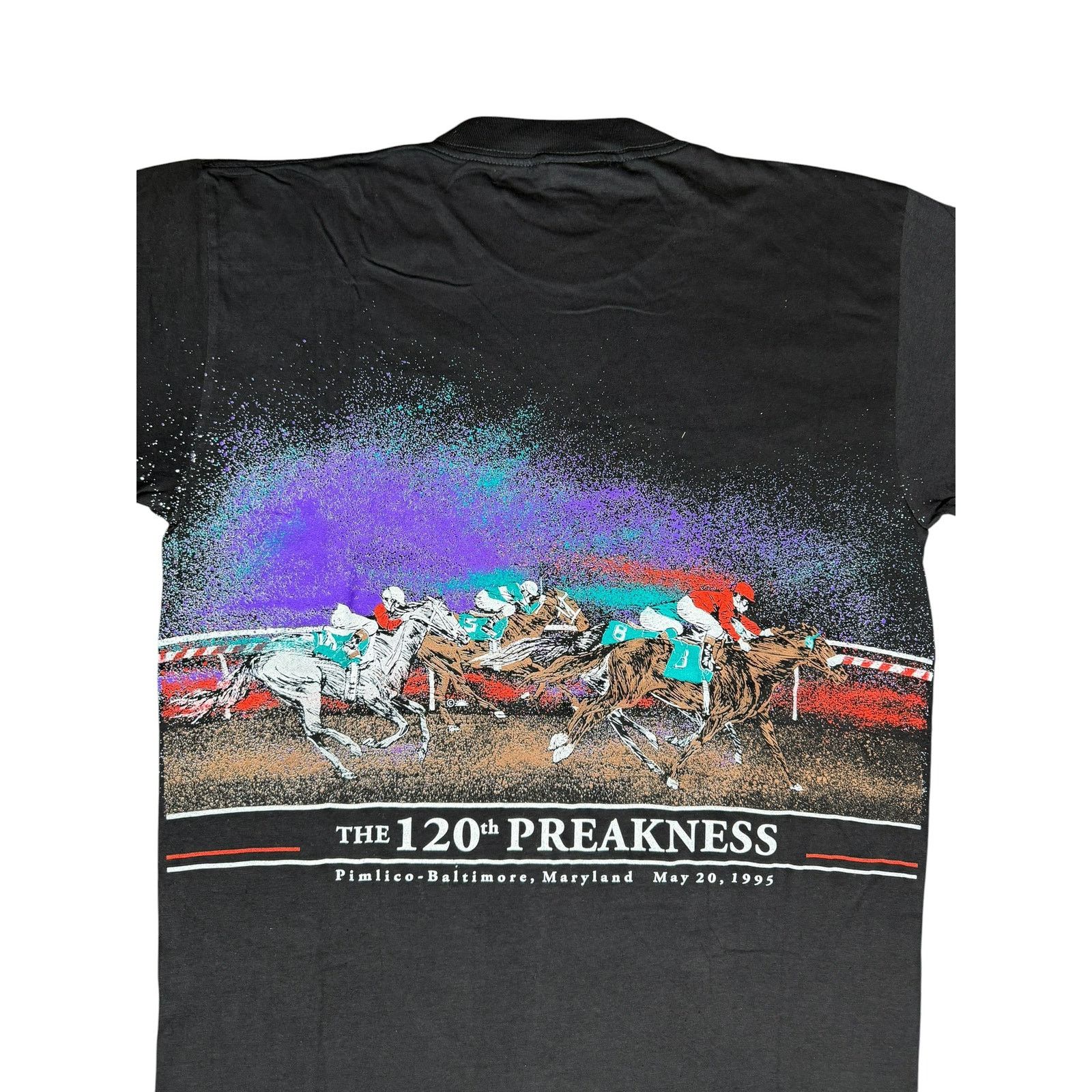 Vintage Vintage 90s 120th Preakness Horse Racing Maryland AOP Shirt Size US L / EU 52-54 / 3 - 4 Thumbnail
