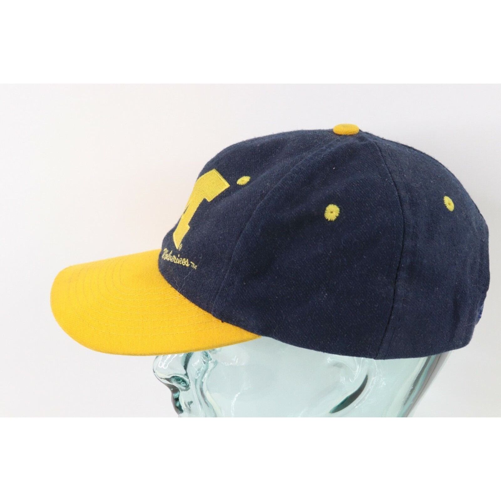 Vintage Vintage 90s Distressed University of Michigan Snapback Hat Size ONE SIZE - 4 Thumbnail