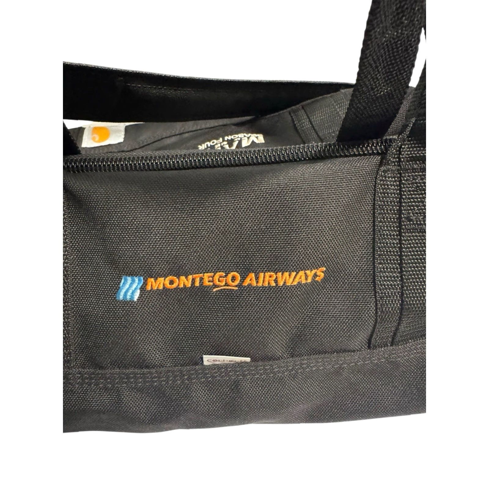 Carhartt Carhartt x Manifest Season 4 Black Canvas Duffle Bag Lightweight Montego Airways Duffle Bag Unisex Adults Black Bag Boxpackable Travel Men/Women? Size ONE SIZE - 7 Thumbnail