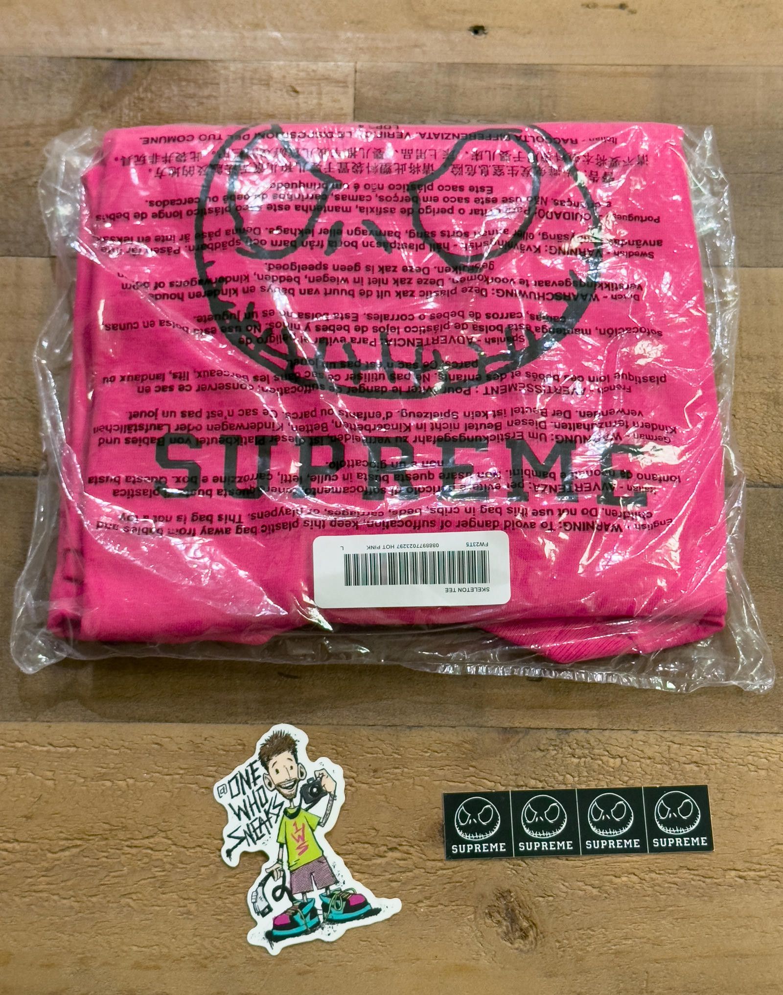 Supreme Supreme Skeleton Tee & Sticker Size Large Size US L / EU 52-54 / 3 - 1 Thumbnail