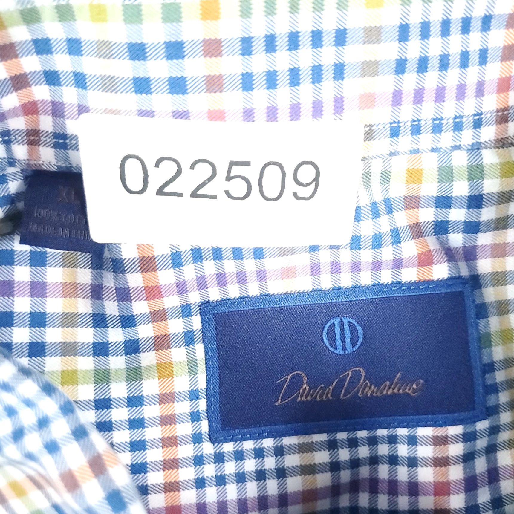 David Donahue David Donahue Shirt Mens XL Multicolor Check Casual Button-Up Long Sleeve Size US XL / EU 56 / 4 - 6 Thumbnail