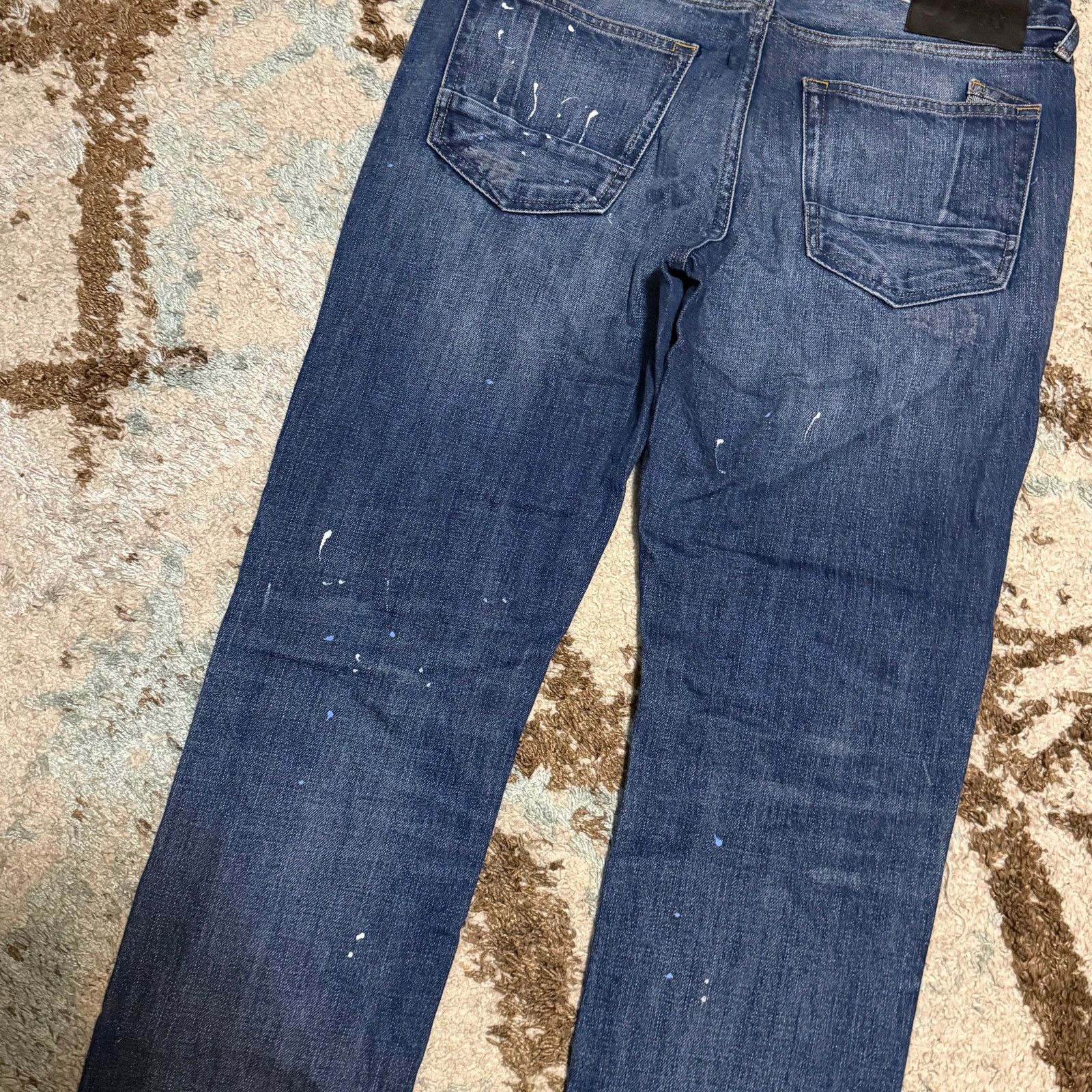Prps Prps Le Sabre Slim Tapered Plaid Patchwork Jeans 33x34 Size US 33 - 8 Thumbnail