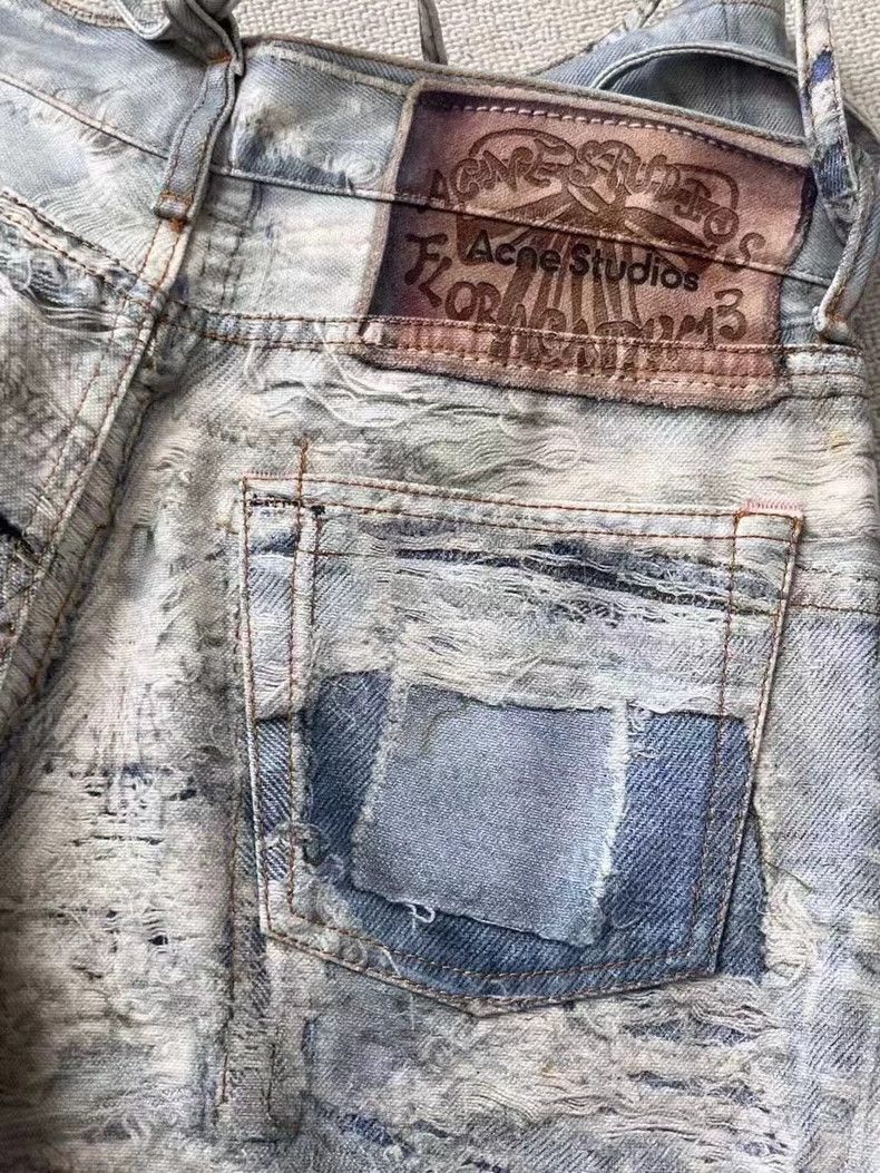 Acne Studios acne studios Destroy misaligned jeans 2506-Nextarrow Size US 34 / EU 50 - 3 Thumbnail